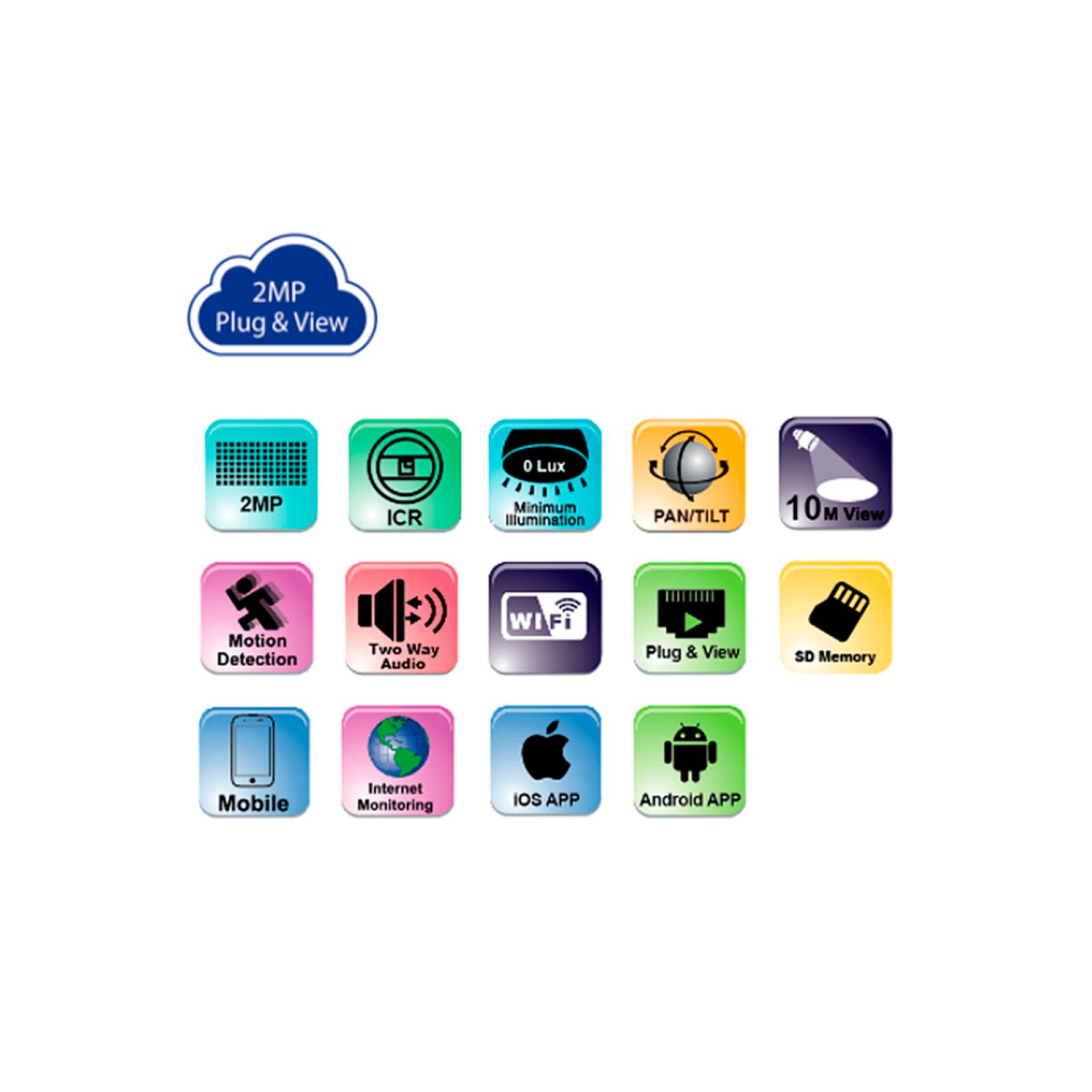 Cámara PT Provision ISR PT 838 Inal y Alámbrico Plug & View