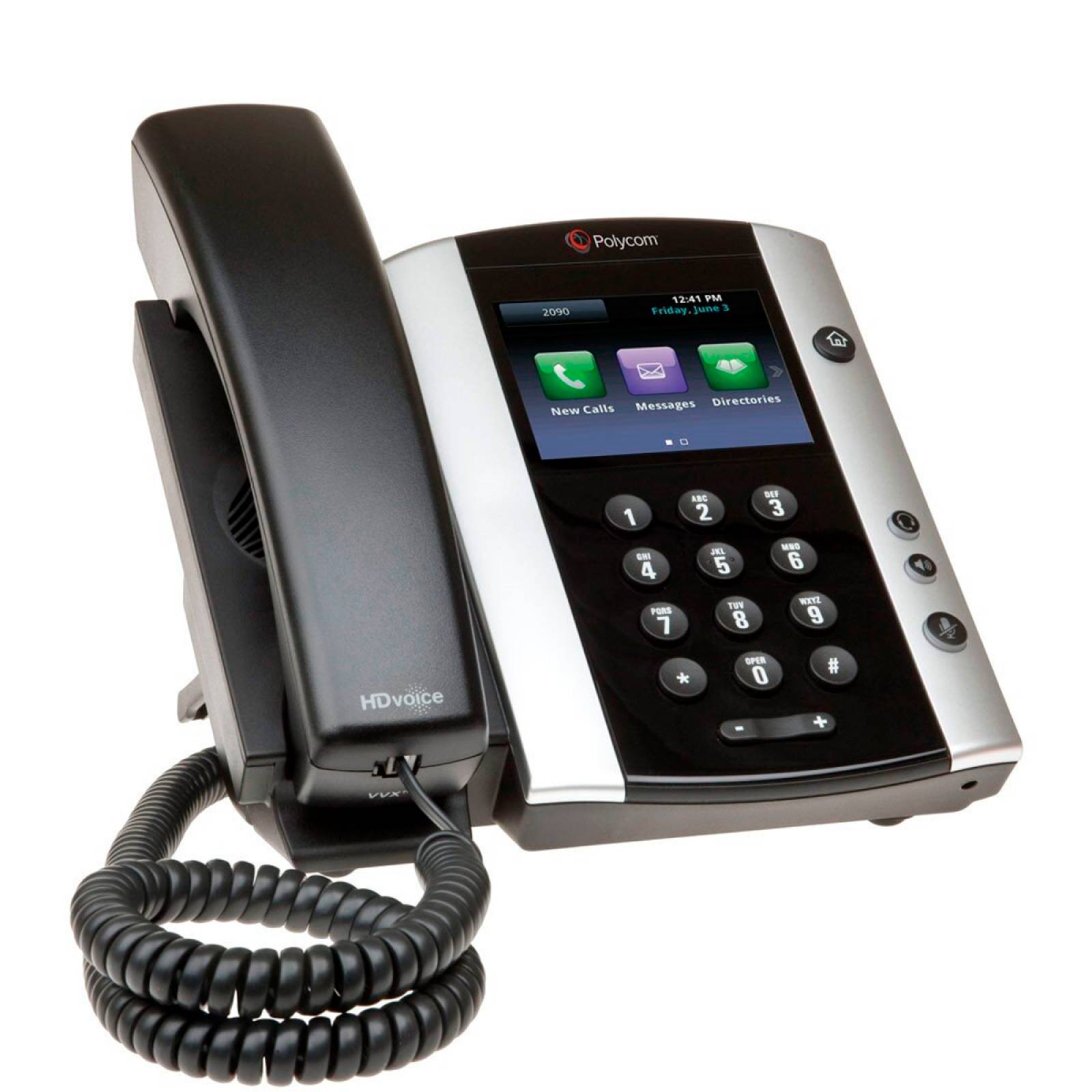 Teléfono IP Poly VVX 501 12 Lineas Conexión Skype Voz HD