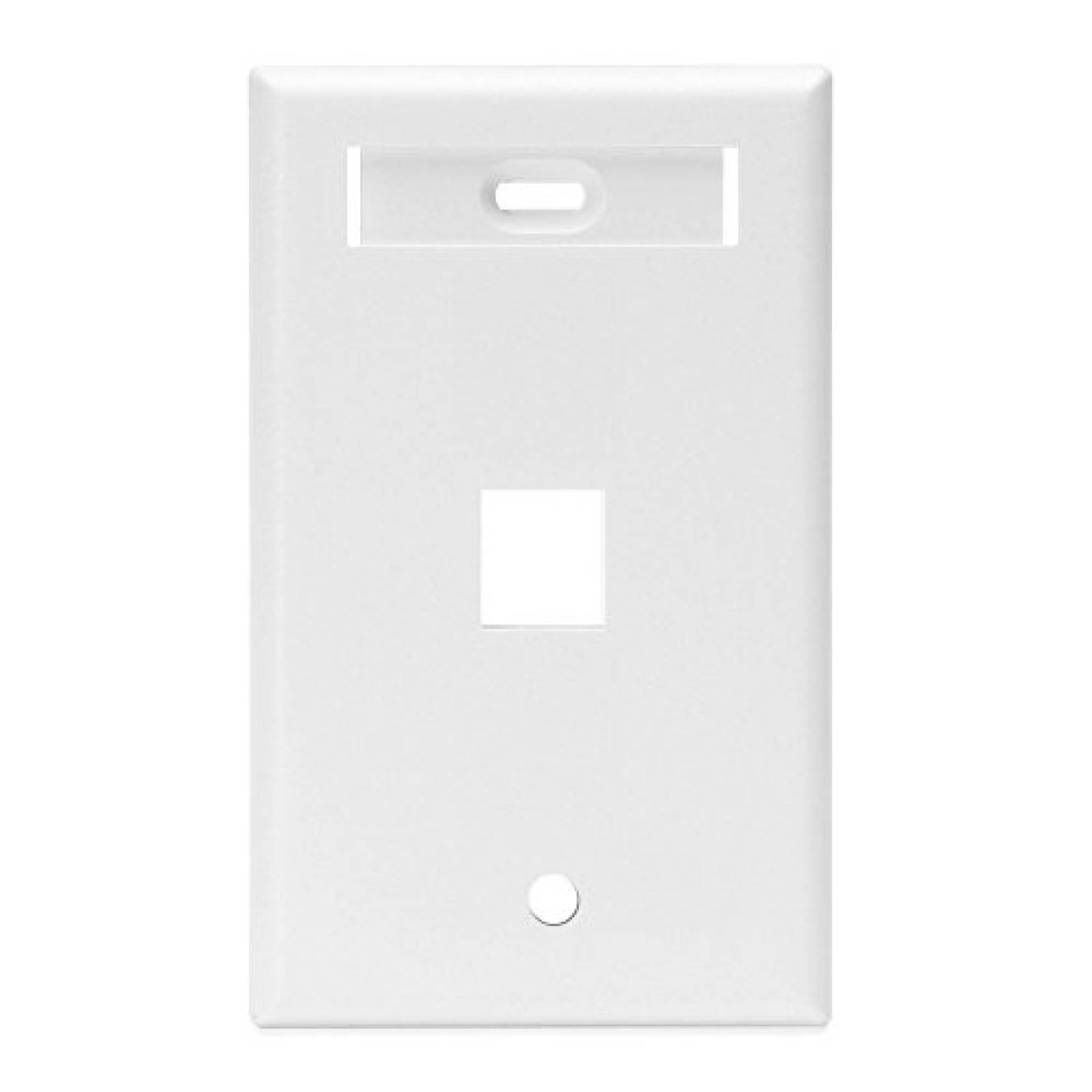 Placa de pared Leviton 42080 1WS QuickPort 1 puerto Blanco