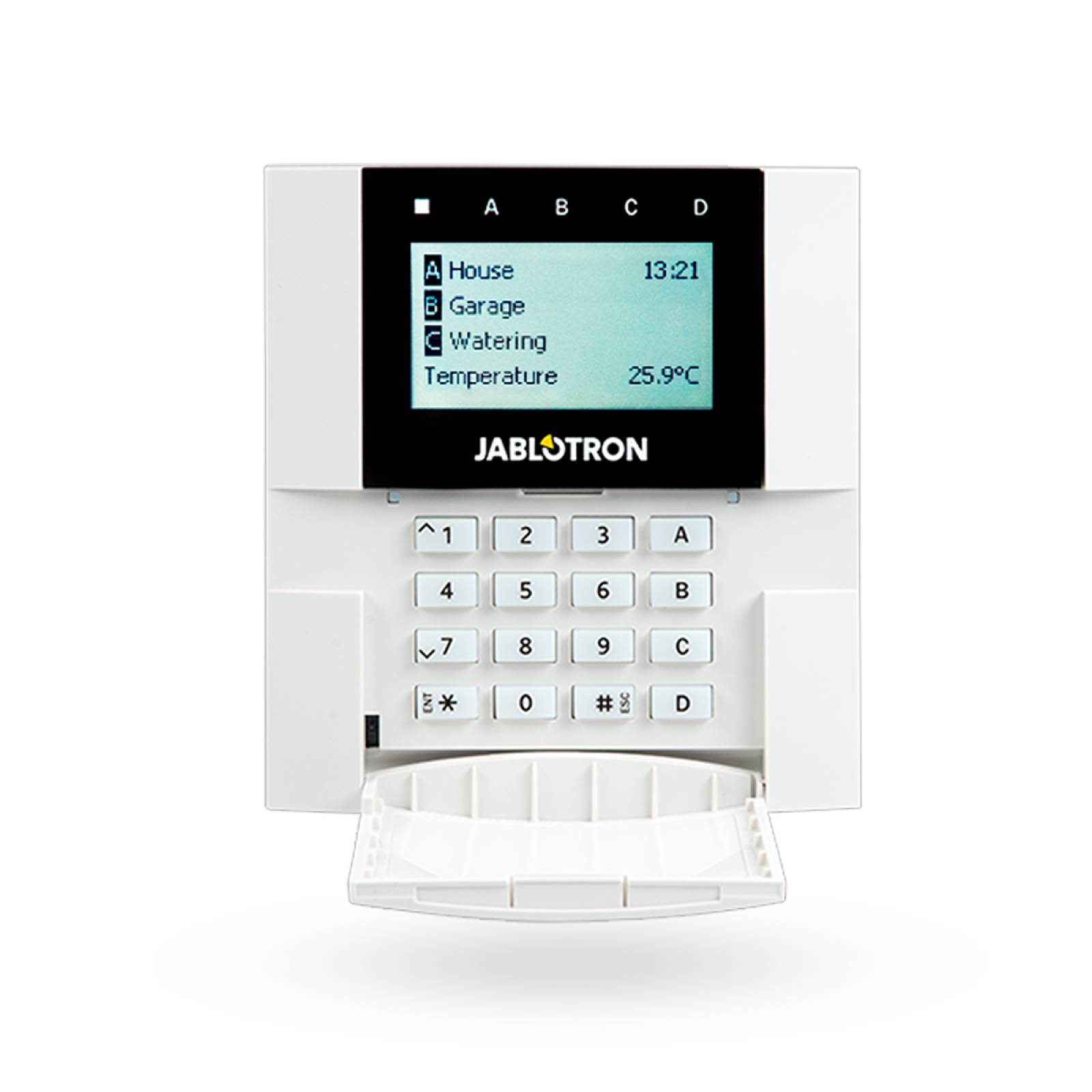 Teclado Jablotron JA 150E inalámbrico Color Blanco