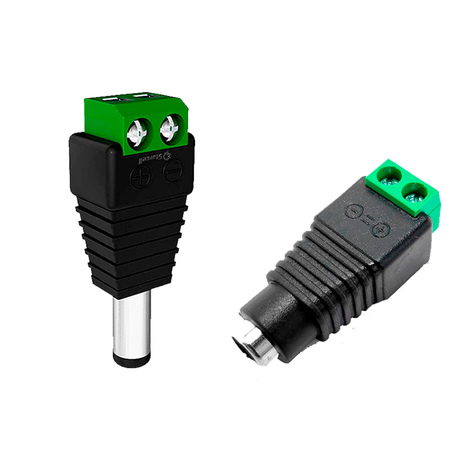 2 Par Balum Video AHD + Conectores Energia para camaras CCTV