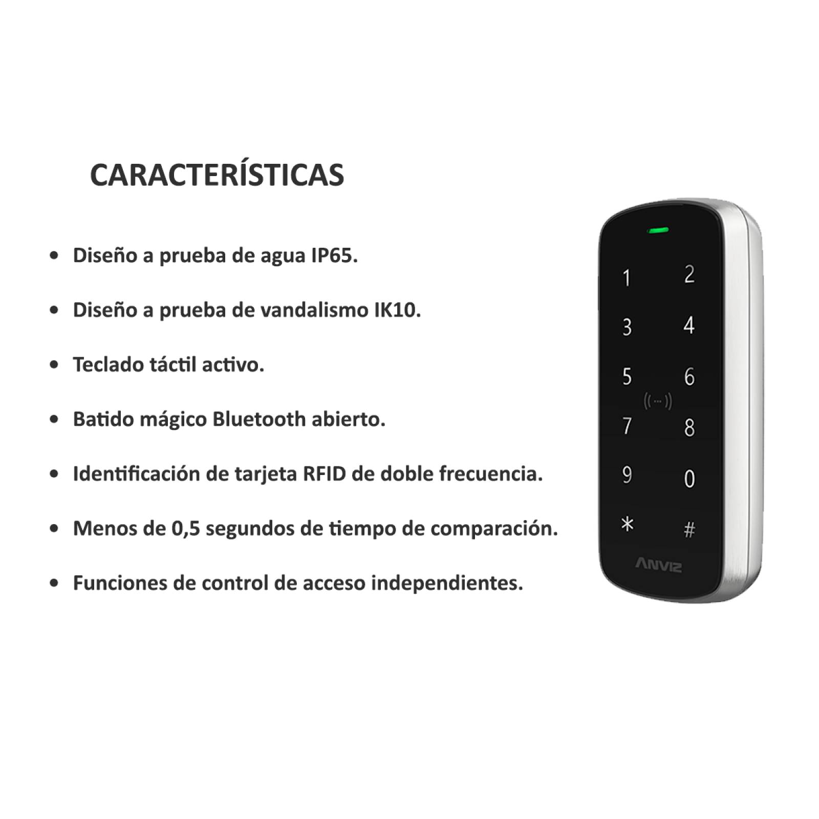 Control de Acceso Anviz IP65 AN M3PRO BT