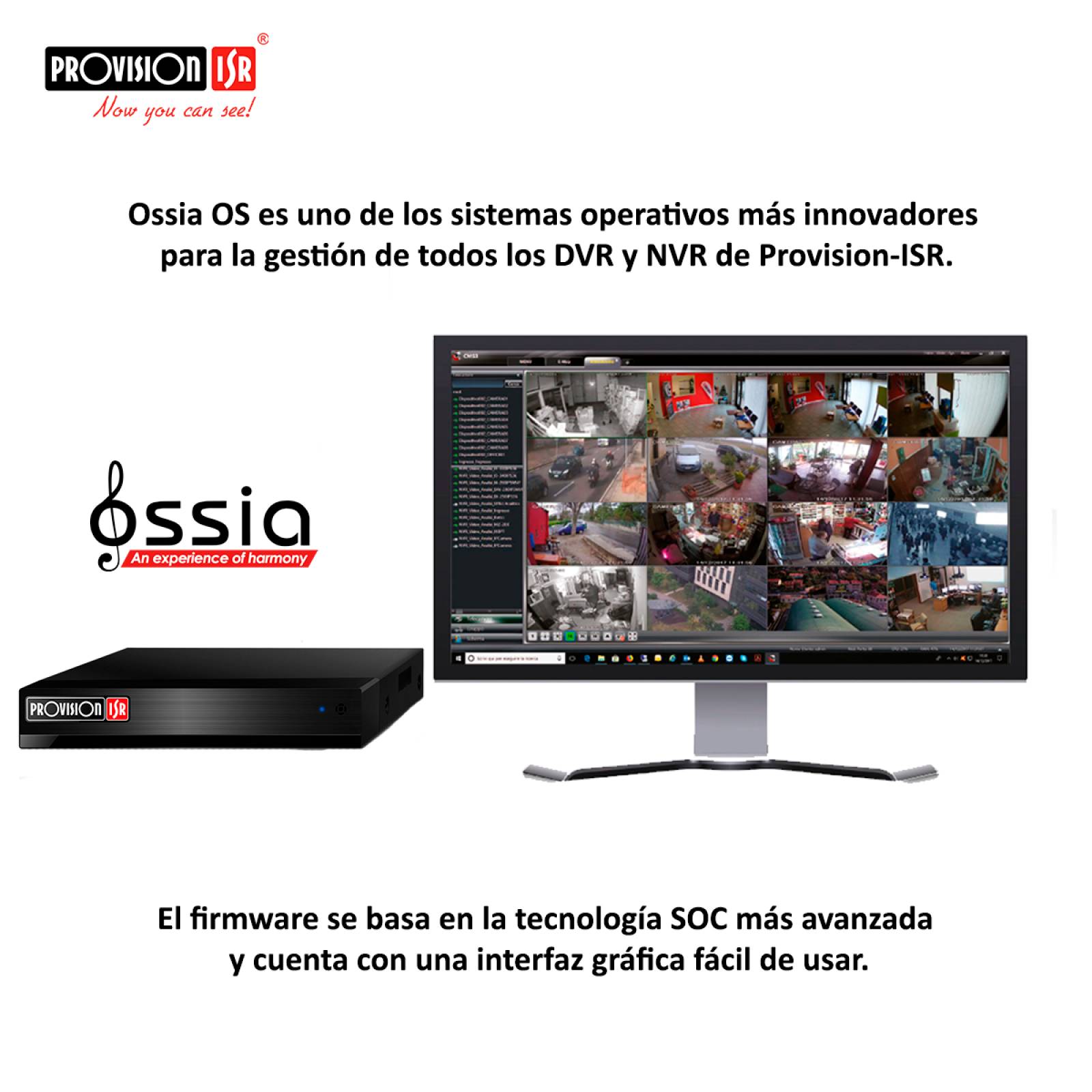 Kit Seguridad Provision ISR 4 Cámaras 2MP+1DVR + 2 Fuentes