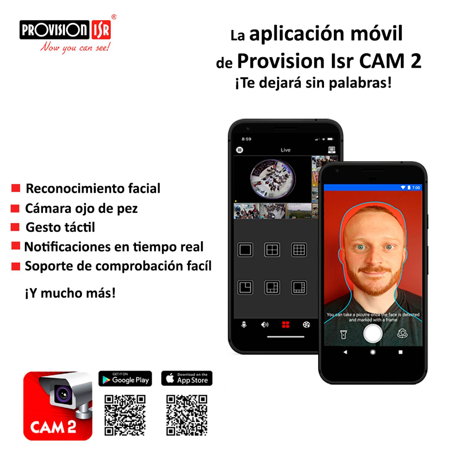 Kit Seguridad Provision ISR 4 Cámaras 2MP+1DVR + 2 Fuentes