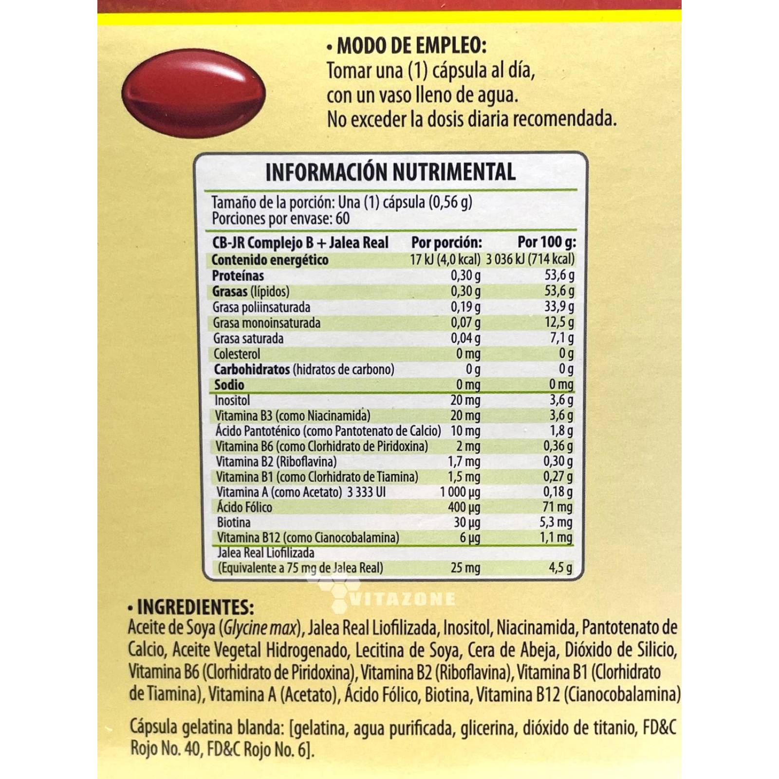 Complejo B y Jalea Real 60 cápsulas Solanum 