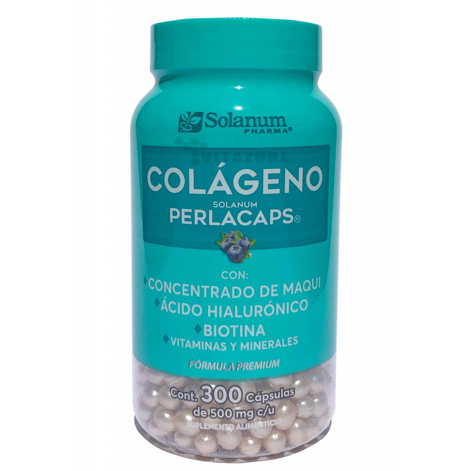 Colágeno Perlacaps Ácido Hialurónico y Biotina 300 cápsulas. 