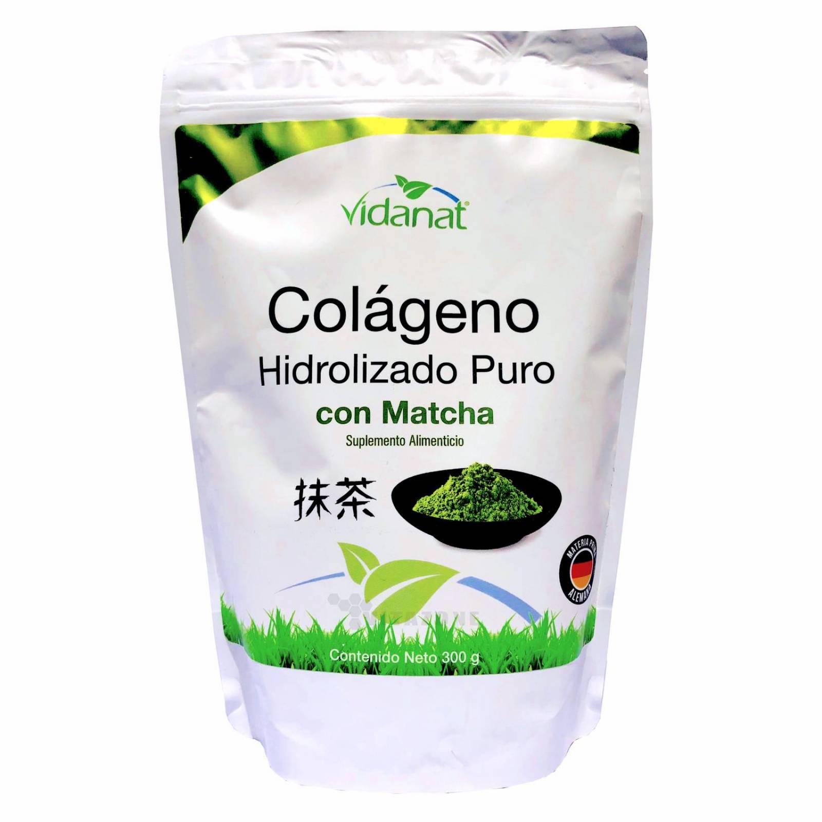 Colágeno Hidrolizado puro con Matcha 300 grs Vidanat