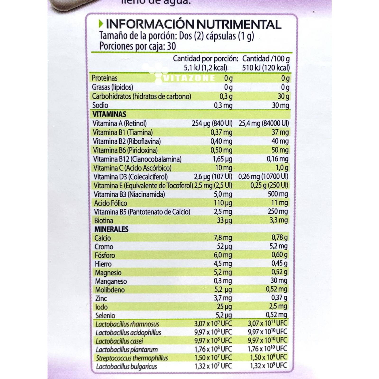 Probióticos ProBiseis 60 cápsulas Solanum