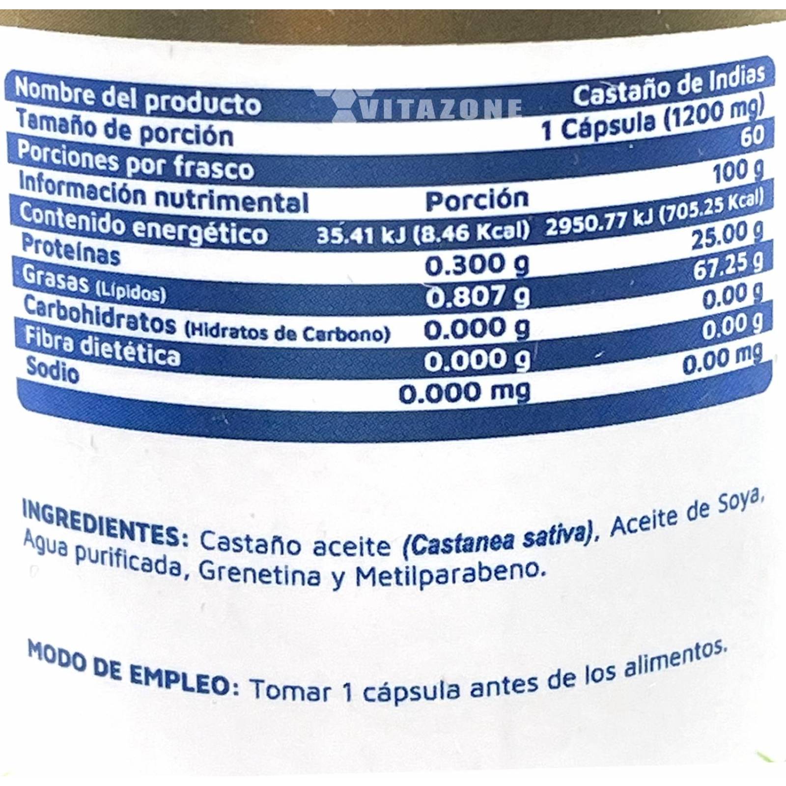 Castaño de Indias 60 cápsulas Vidanat