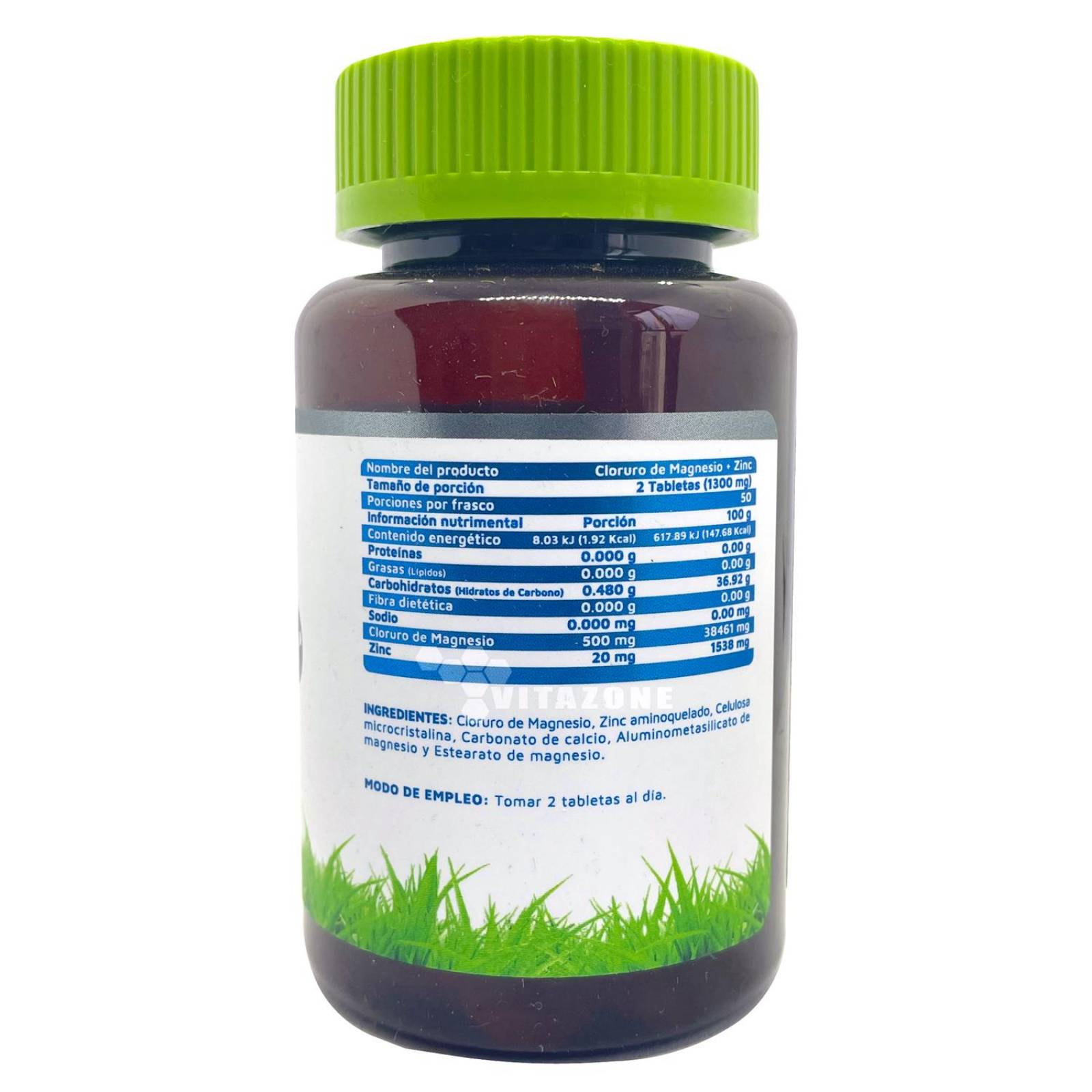 Cloruro de Magnesio Zinc 100 tabletas Vidanat