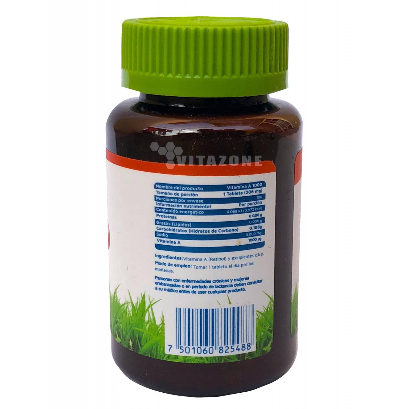Vitamina A 100 Tabletas De 1000 Mg Vidanat. 