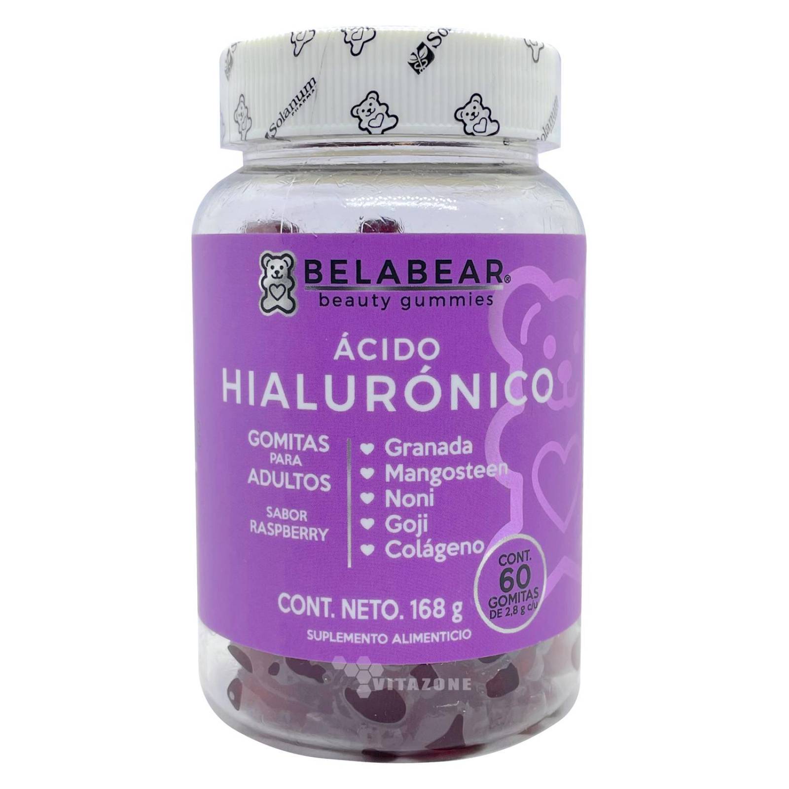 Ácido Hialurónico 60 gomitas Belabear 