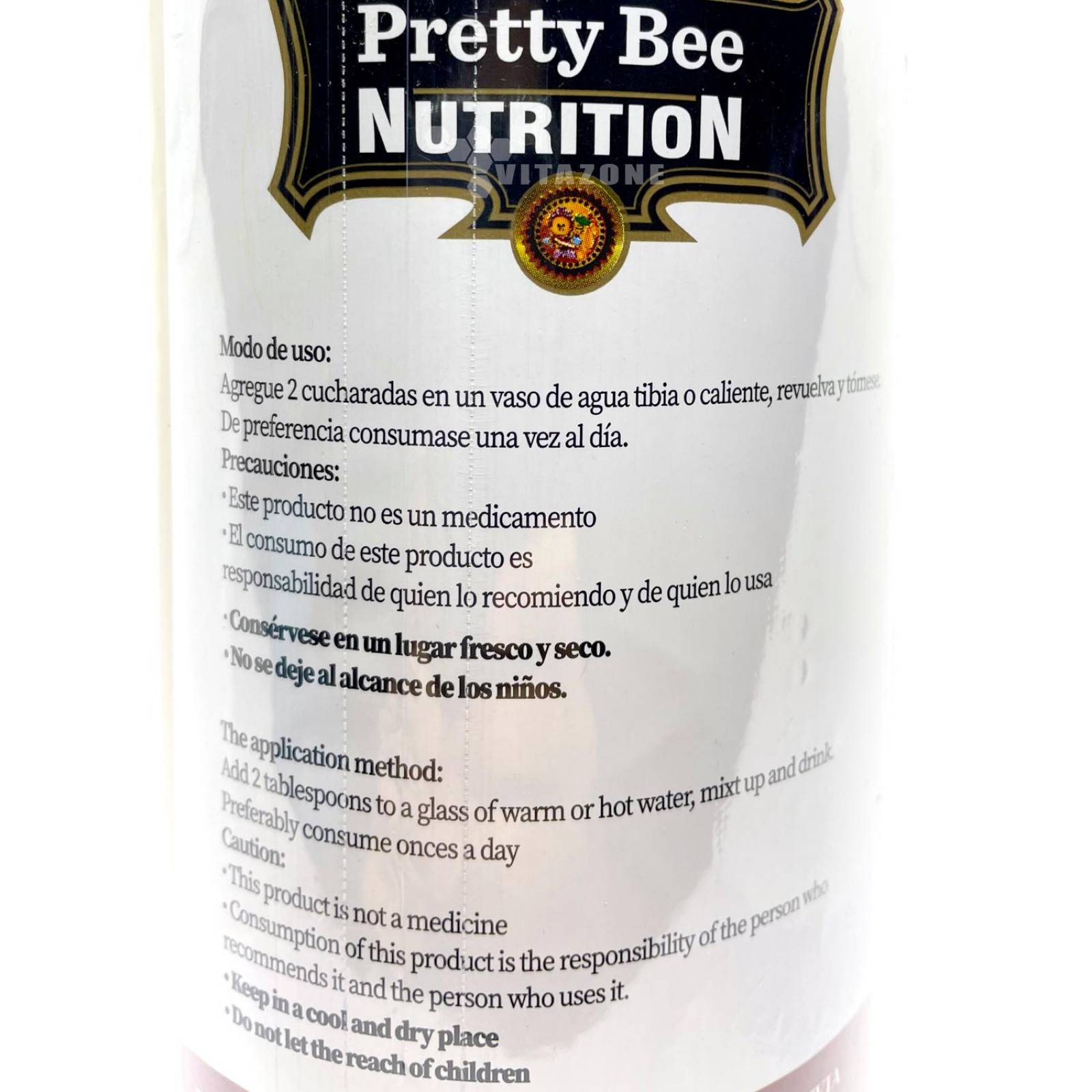 Grenetina Hidrolizada con Glucosamina y Omega 3,6 y 9 500 Grs Pretty Bee.