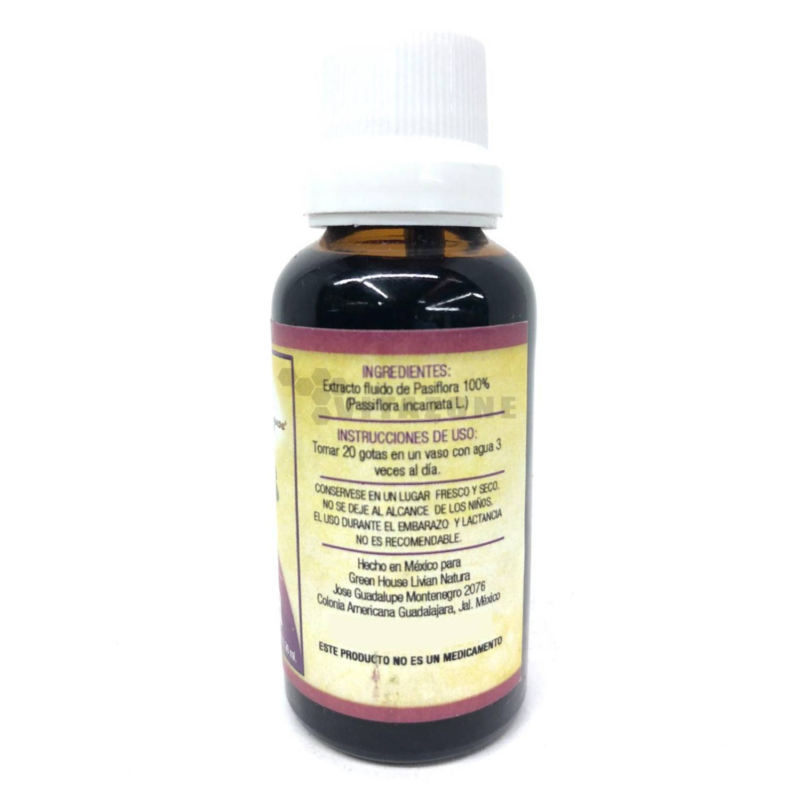 Pasiflora Valeriana y Tila Extracto 30 ml Green House (3 frascos)