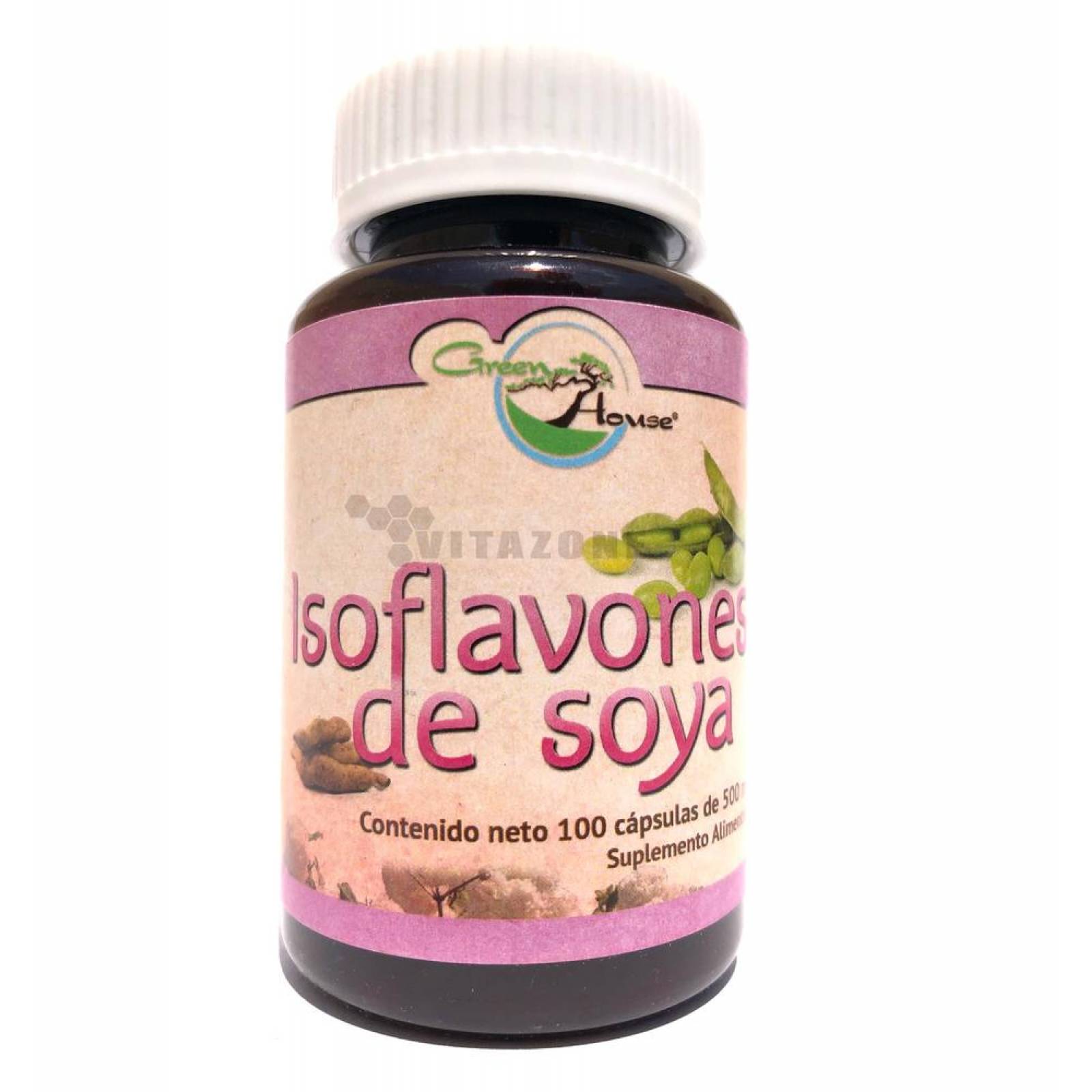 Isoflavonas De Soya 100 Caps De 500 Mg Green House (Anti Menopausia)