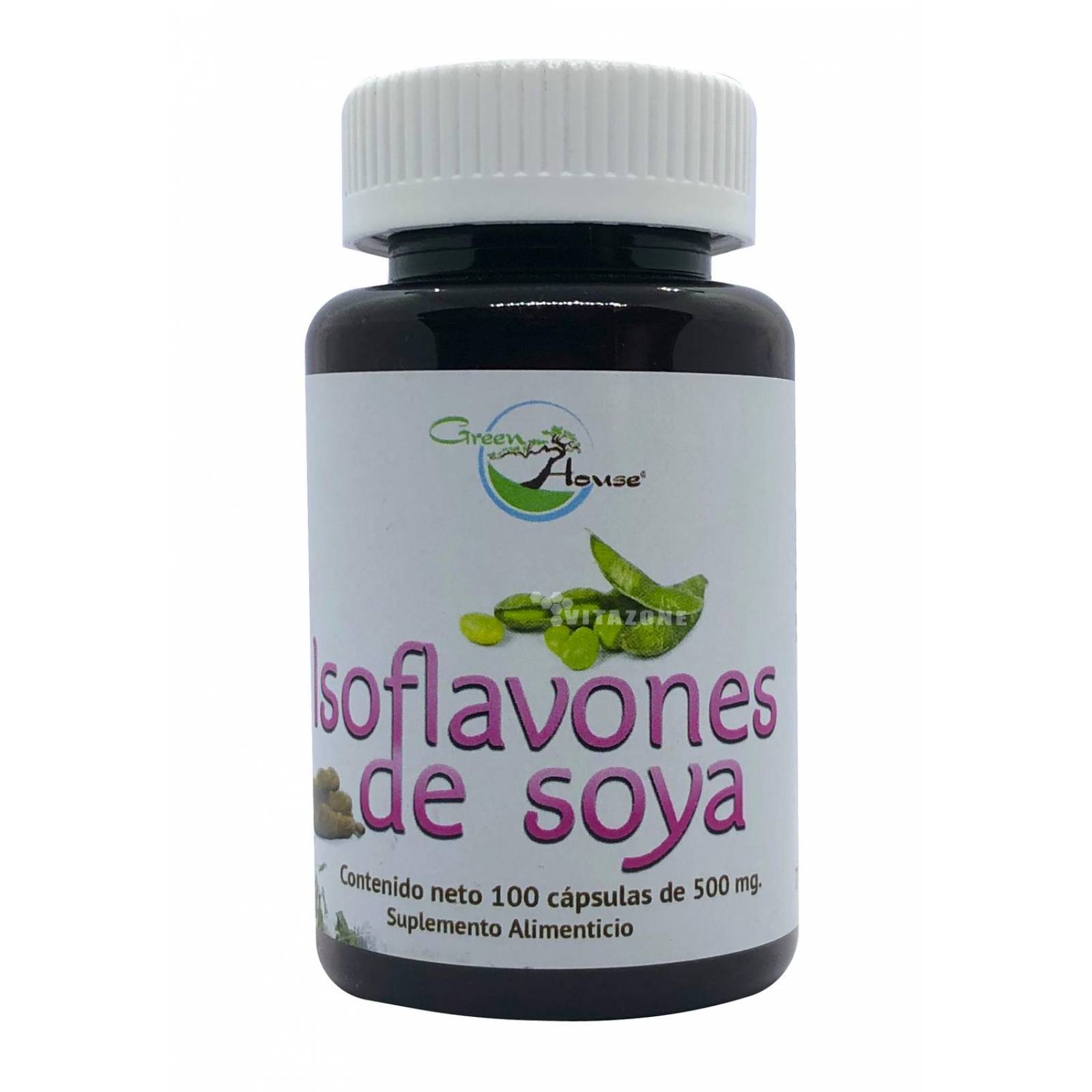 Isoflavonas De Soya 100 Caps De 500 Mg Green House (Anti Menopausia)