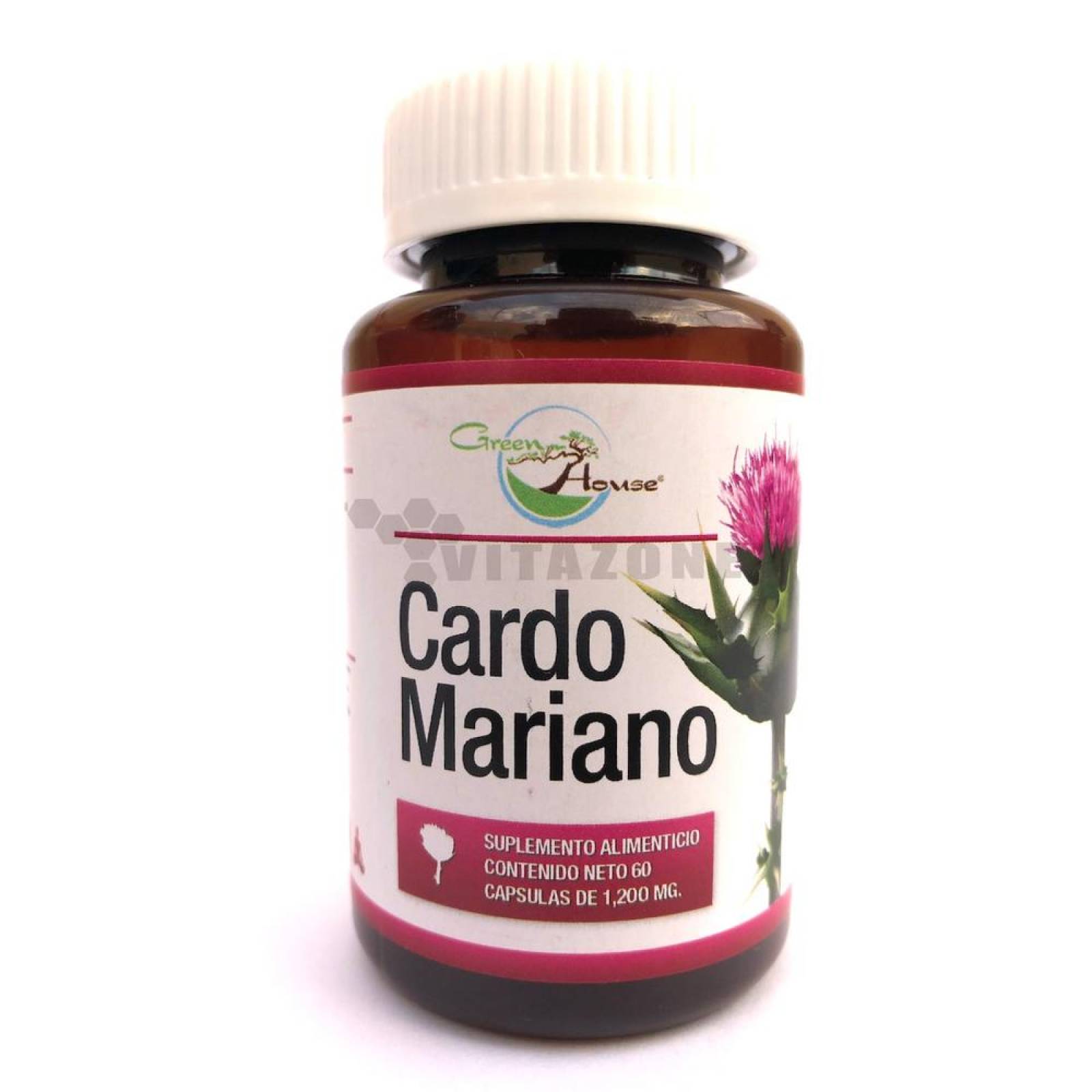 Cardo Mariano 60 Cápsulas De 1200 Mg Green House (Protector Hepático). 