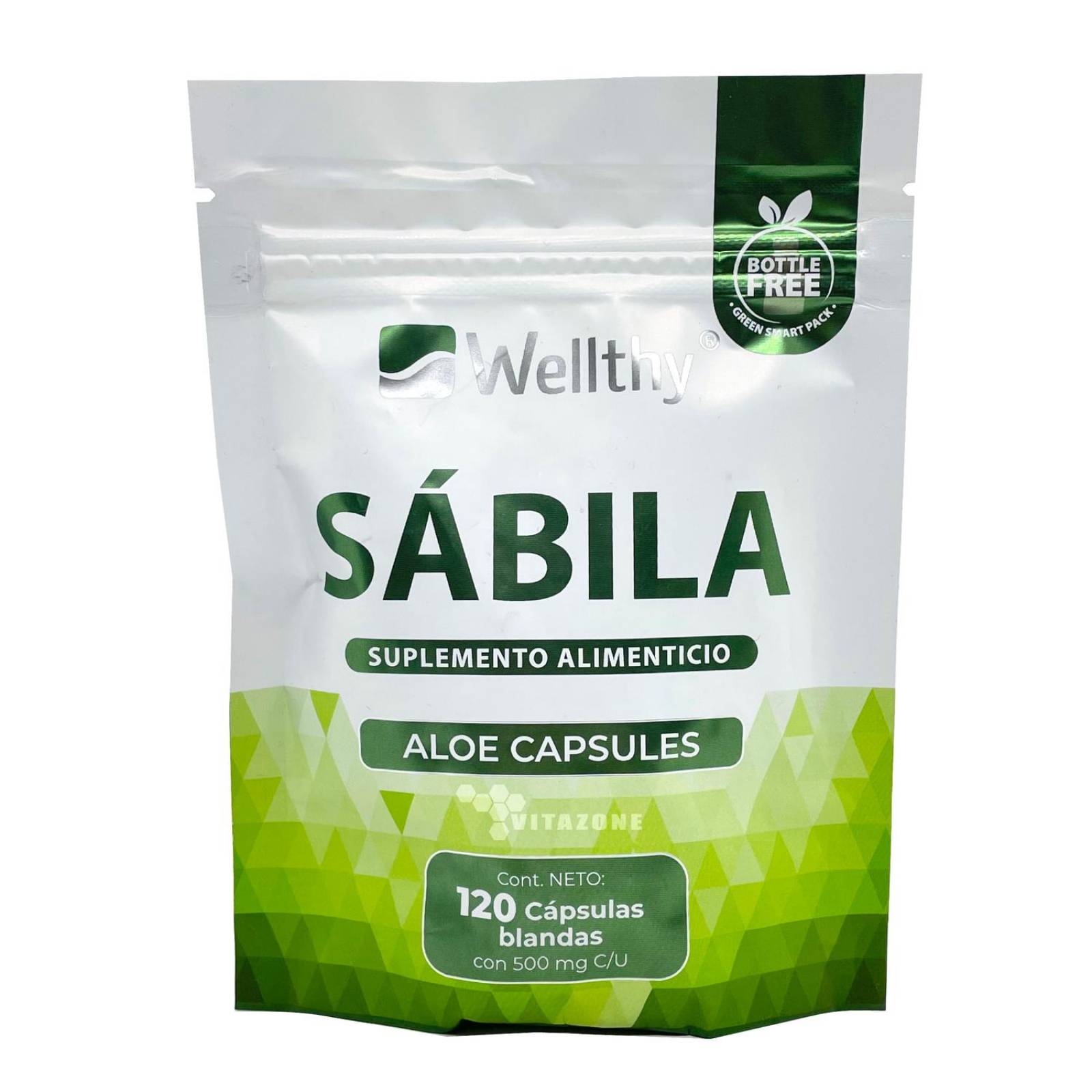 Sábila Aloe 120 cápsulas Wellthy