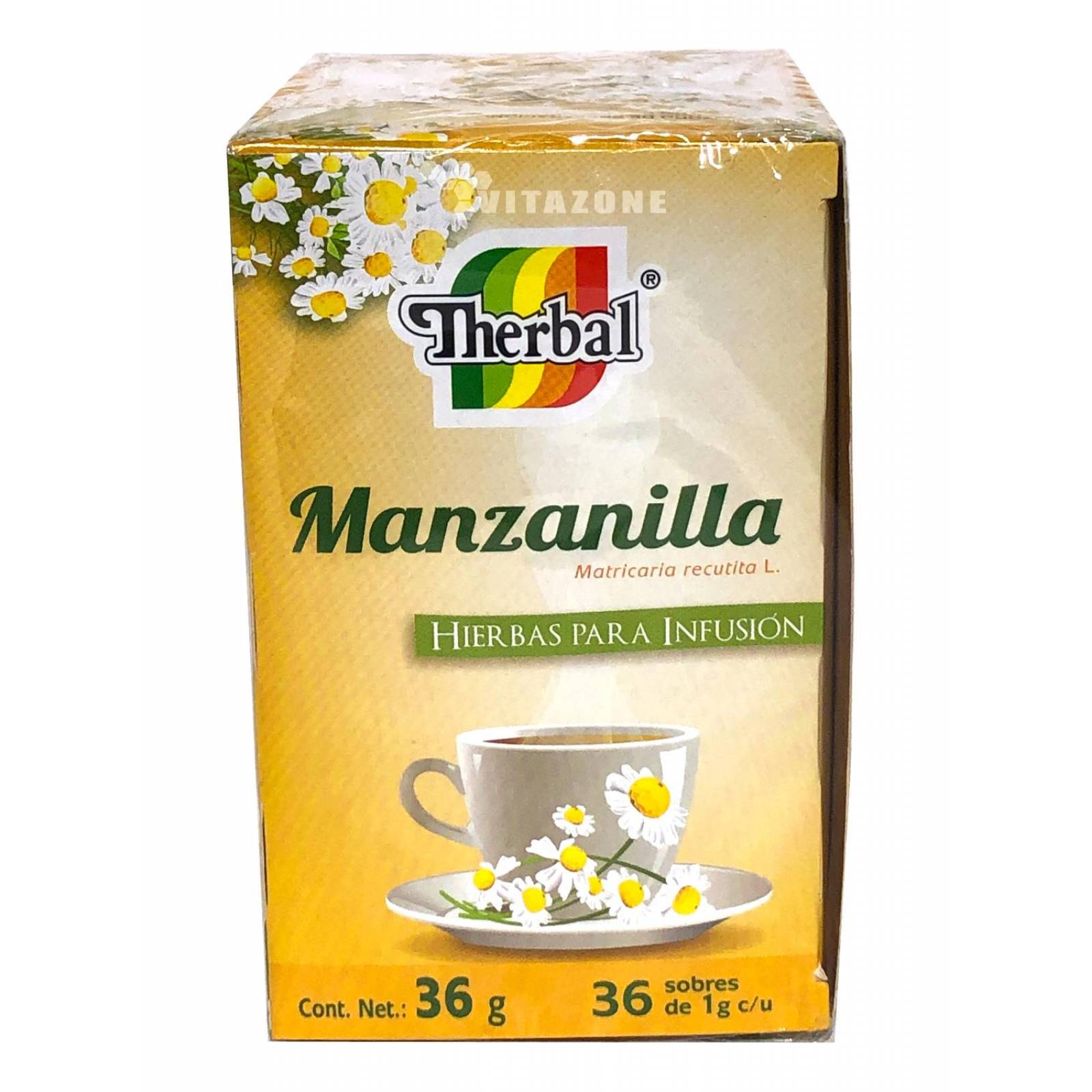 Té manzanilla 36 sobres Therbal 