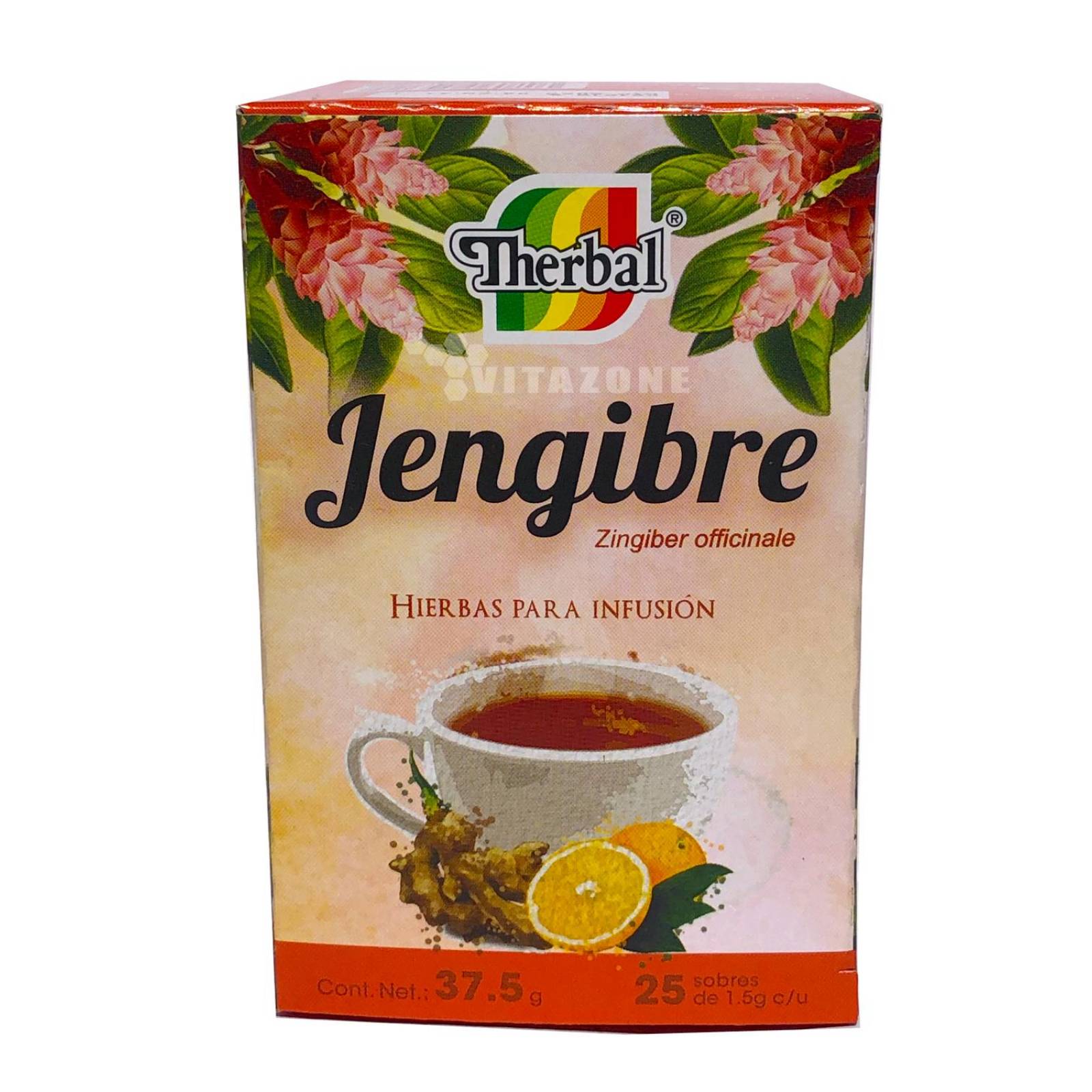Té de Jengibre 25 sobres Therbal (3 CAJAS)