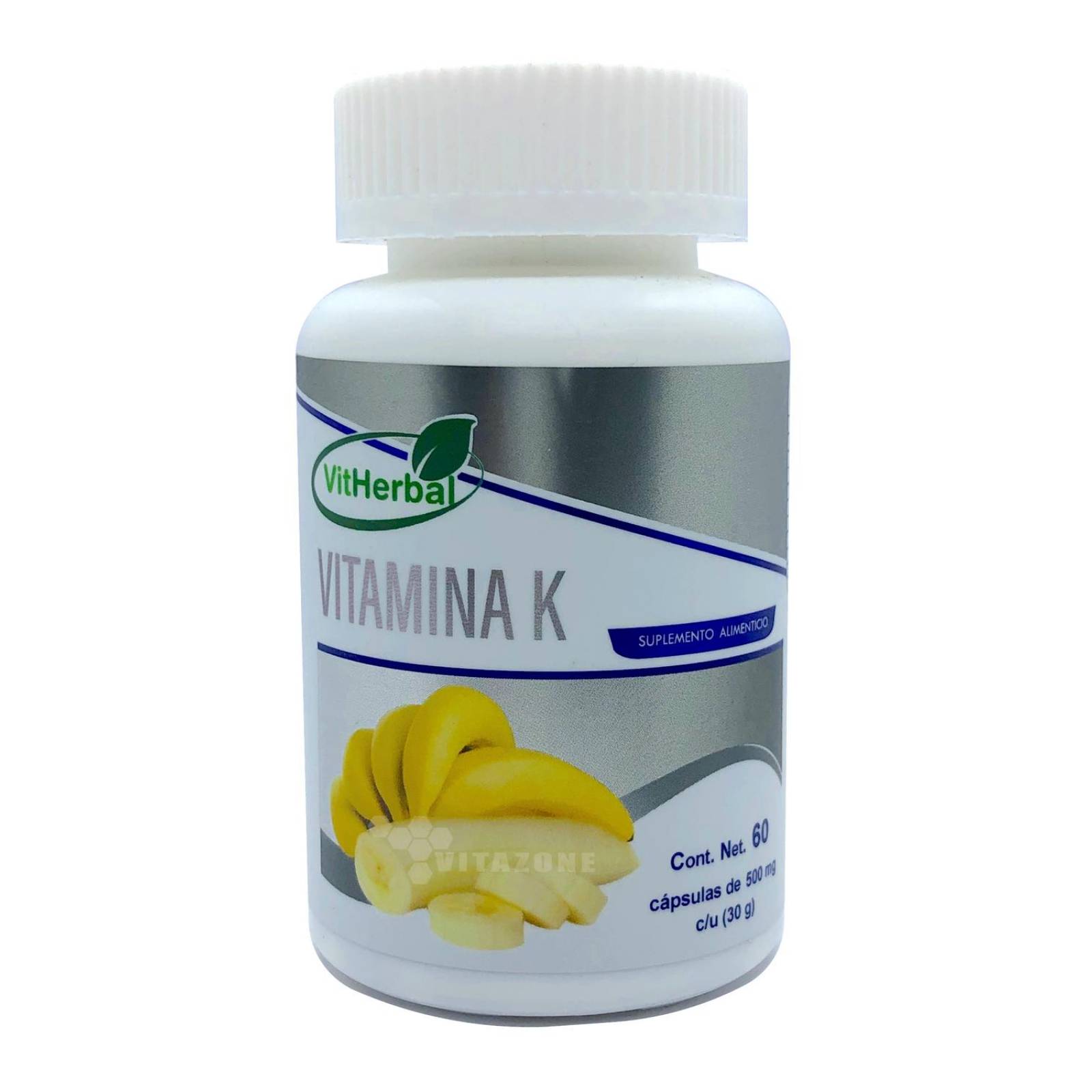 Vitamina K 60 cápsulas VitHerbal 