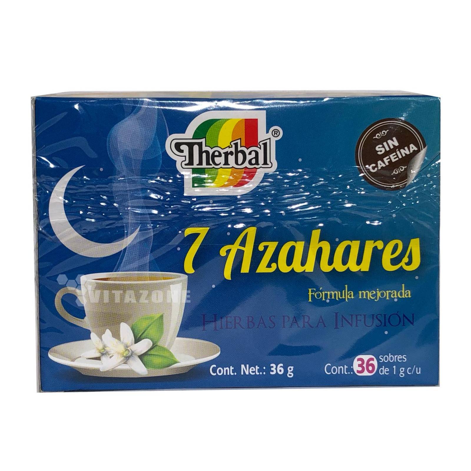 Té 7 azahares 36 sobres Formula Mejorada Therbal 