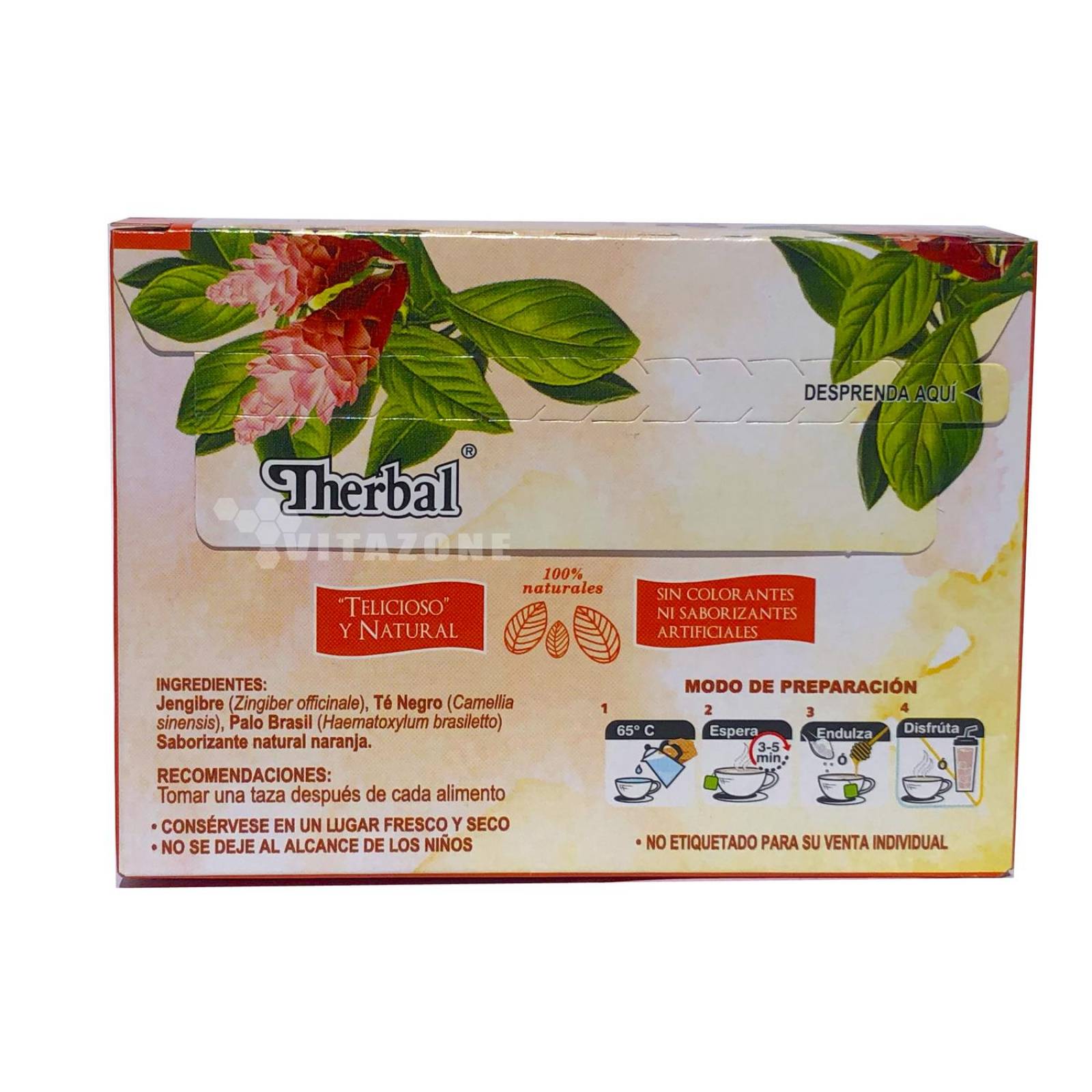 Té de Jengibre 25 sobres Therbal (6 CAJAS) 