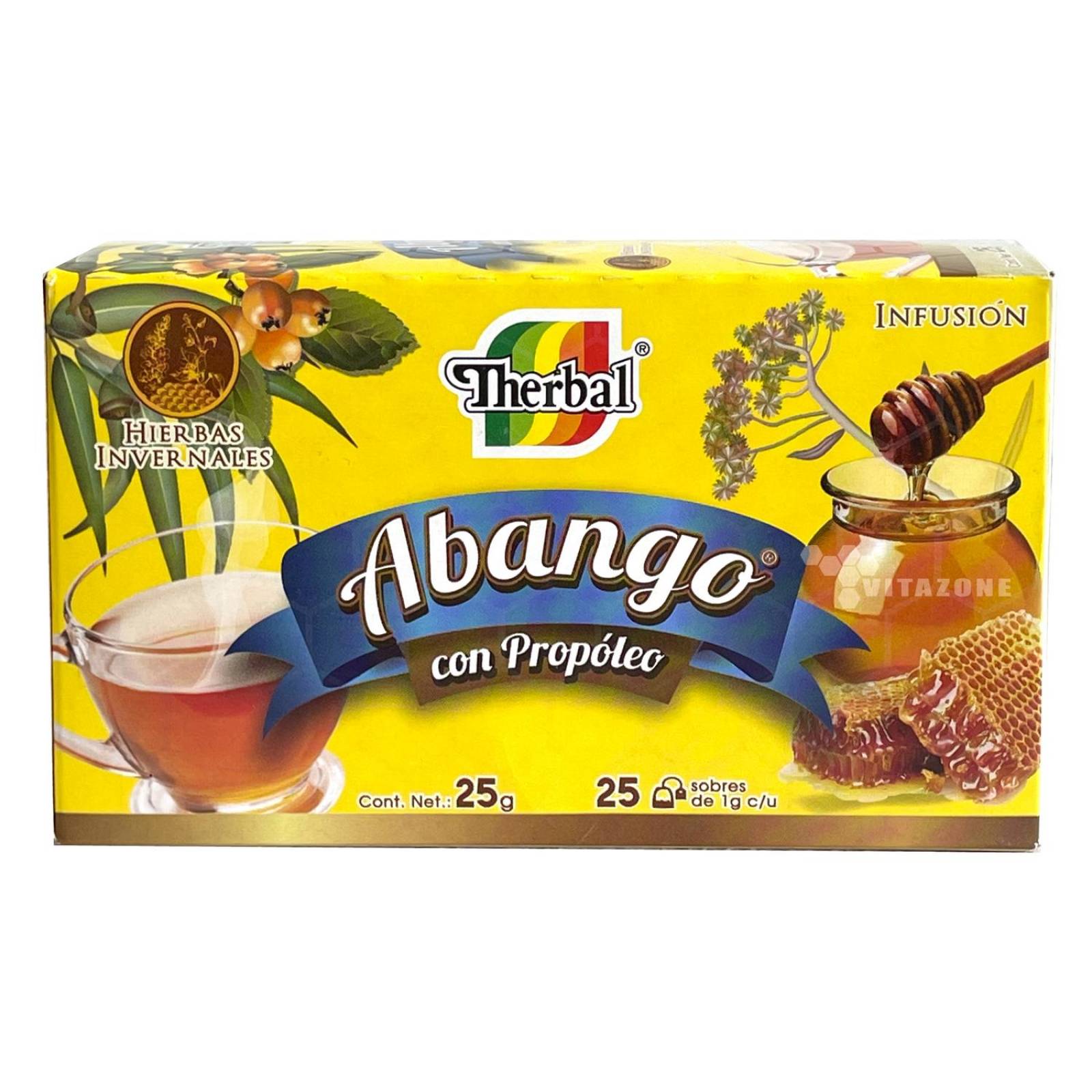 Té Abango con Propóleo 25 sobres Therbal (3 CAJAS)