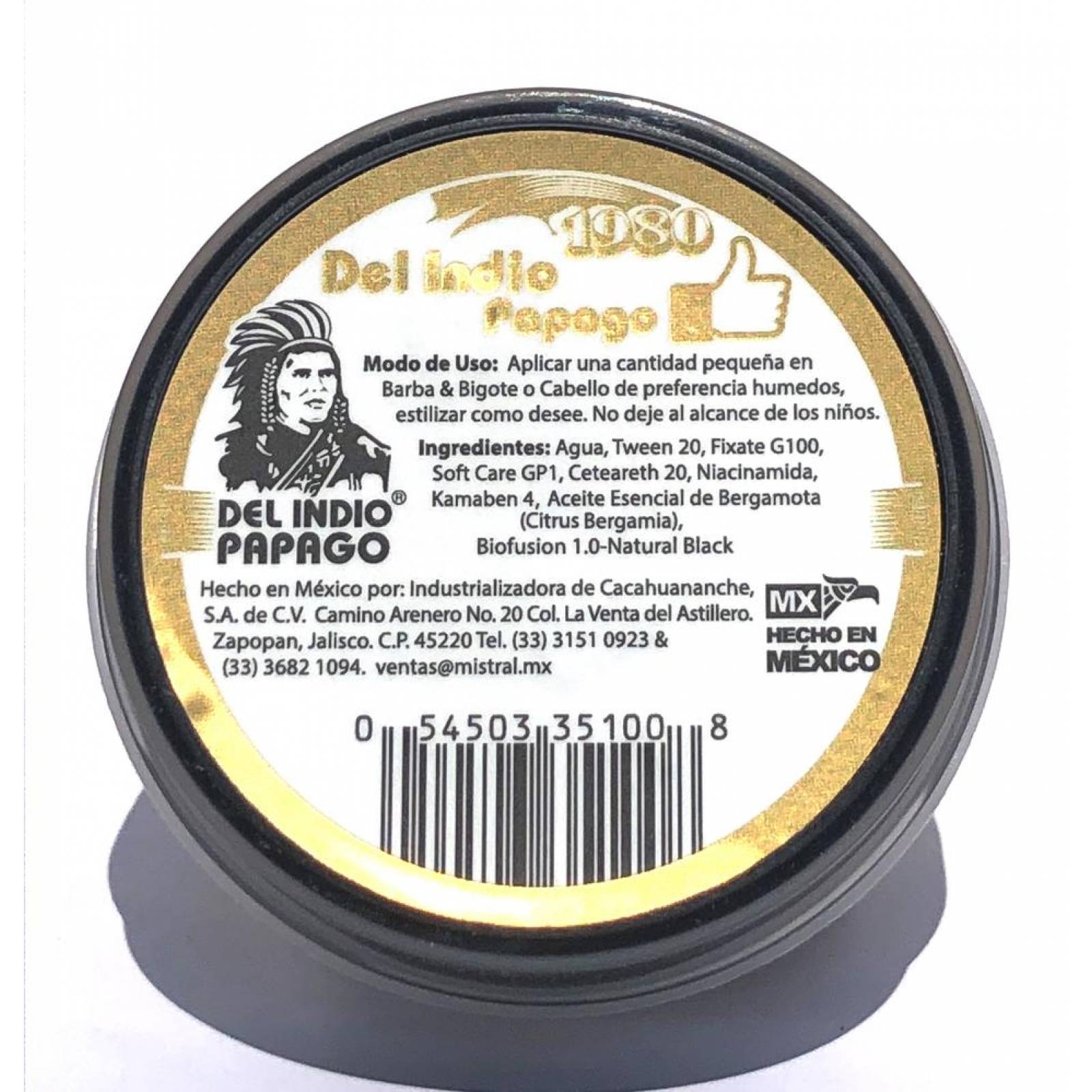 Cera para Barba y bigote con Aceite de Bergamota 88 grs 