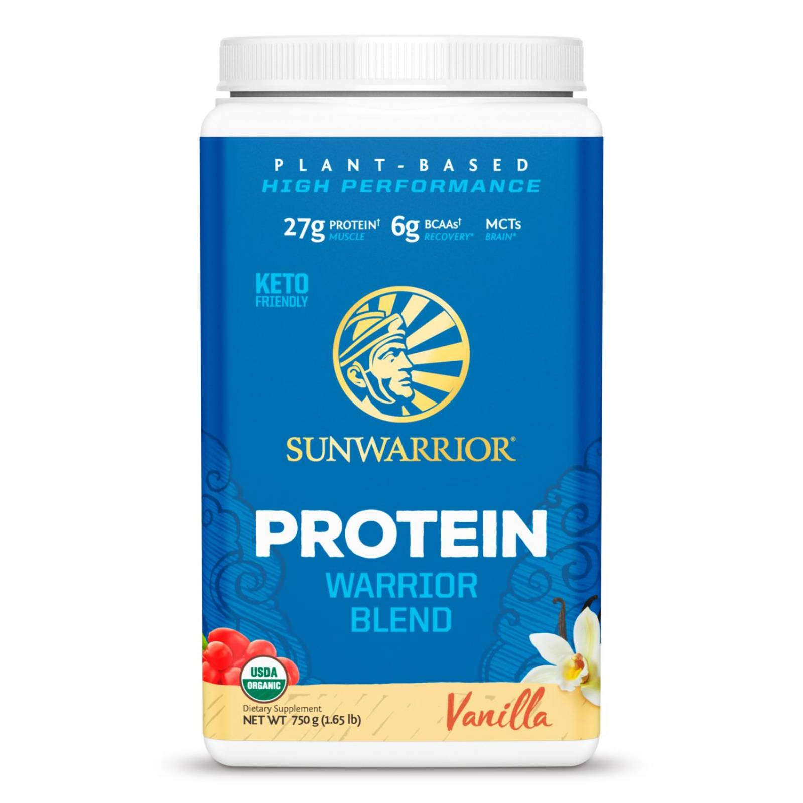 Proteína Vegana Sunwarrior Blend Vainilla 750 grs Keto
