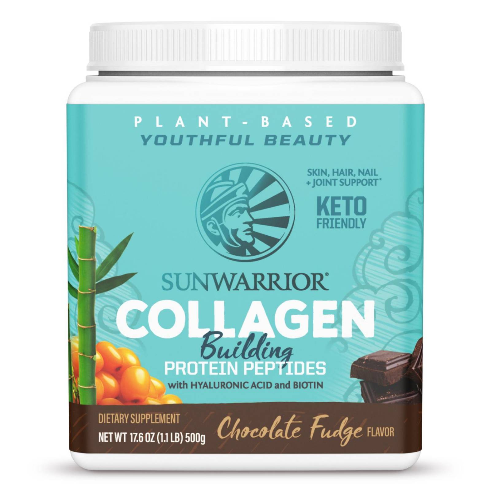Colágeno Vegano 500 grs Chocolate Sunwarrior Keto 