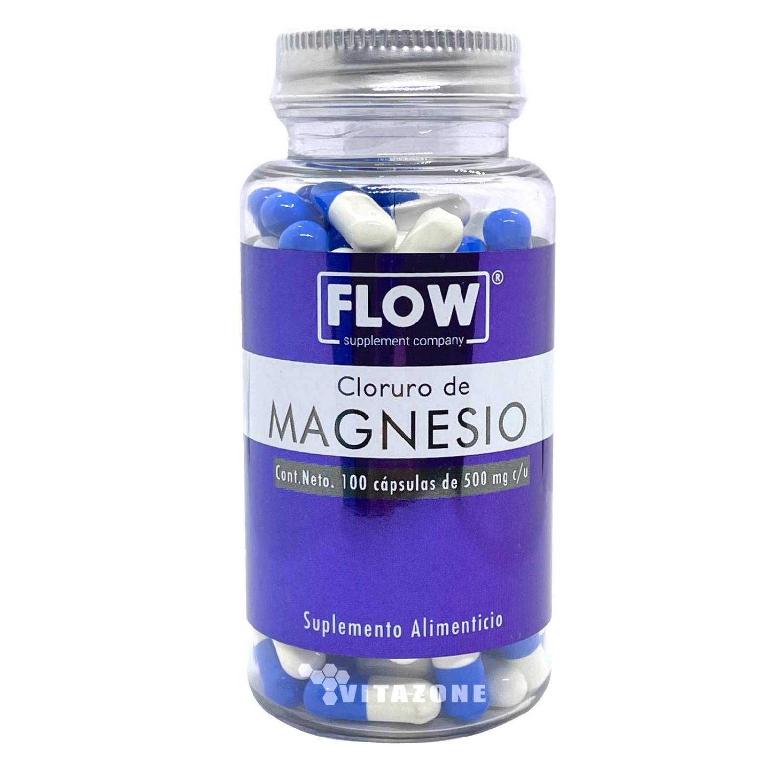 Cloruro de Magnesio 100 cápsulas Flow 
