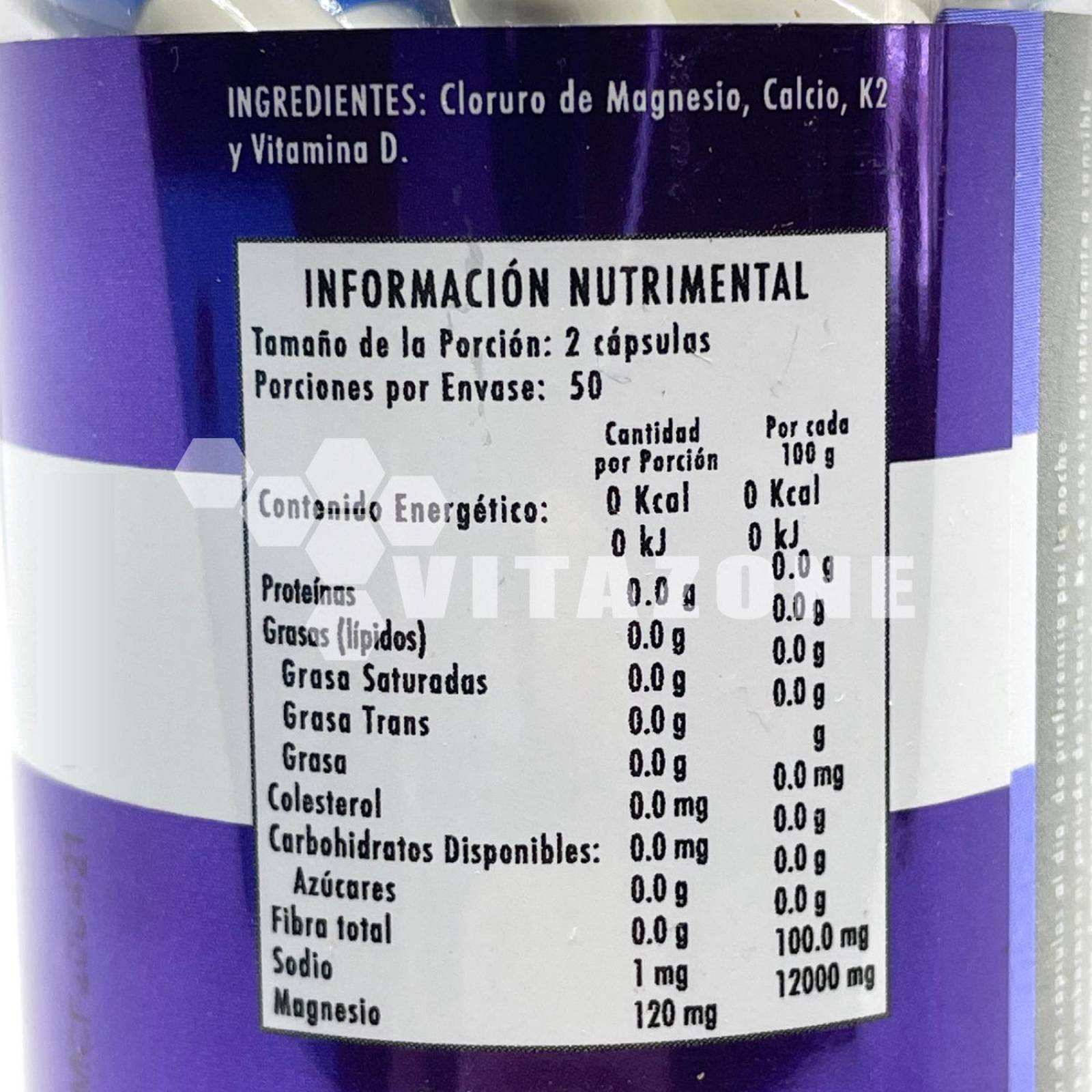 Cloruro de Magnesio 100 cápsulas Flow 