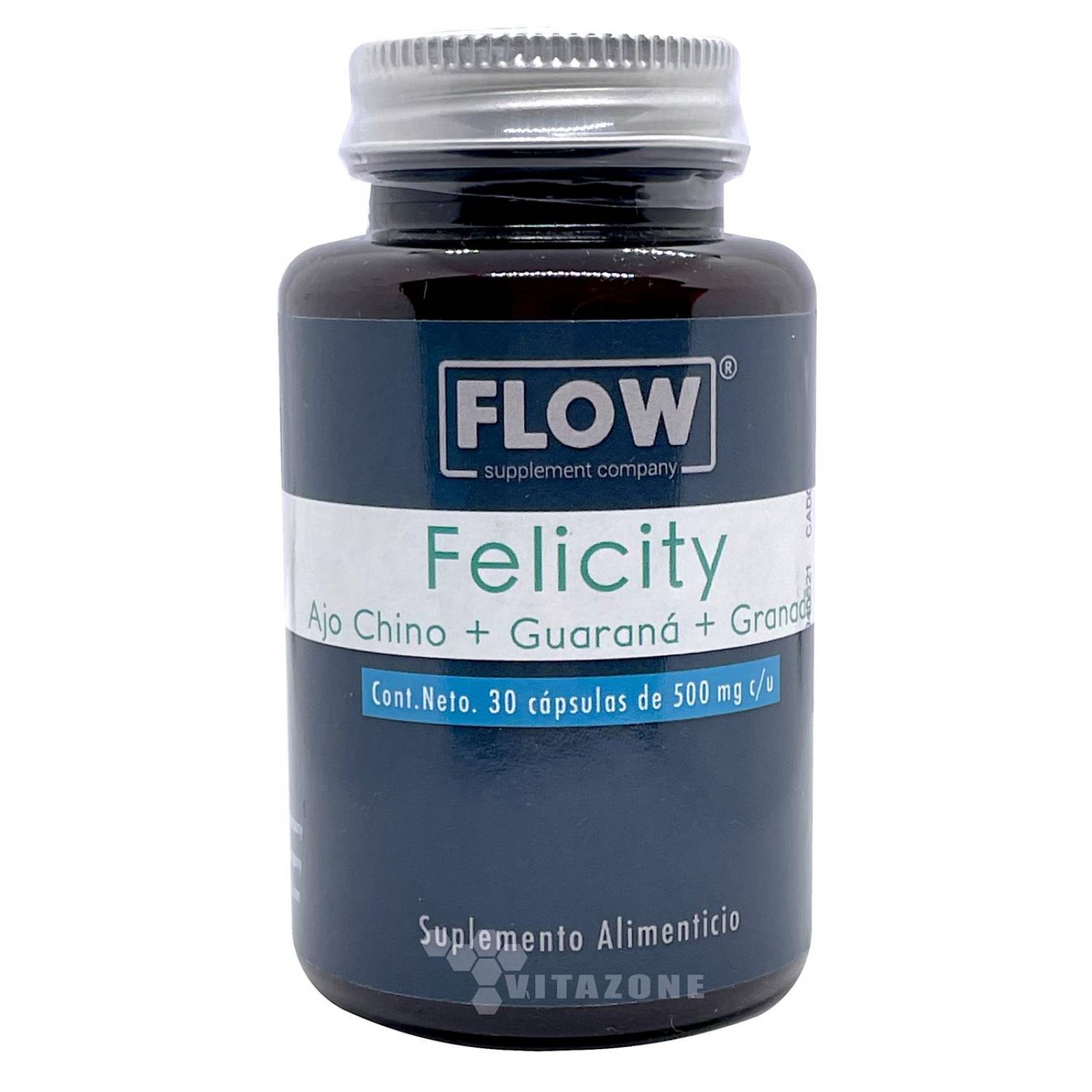Ajo Chino Guaraná Granada 30 cápsulas Felicity Flow