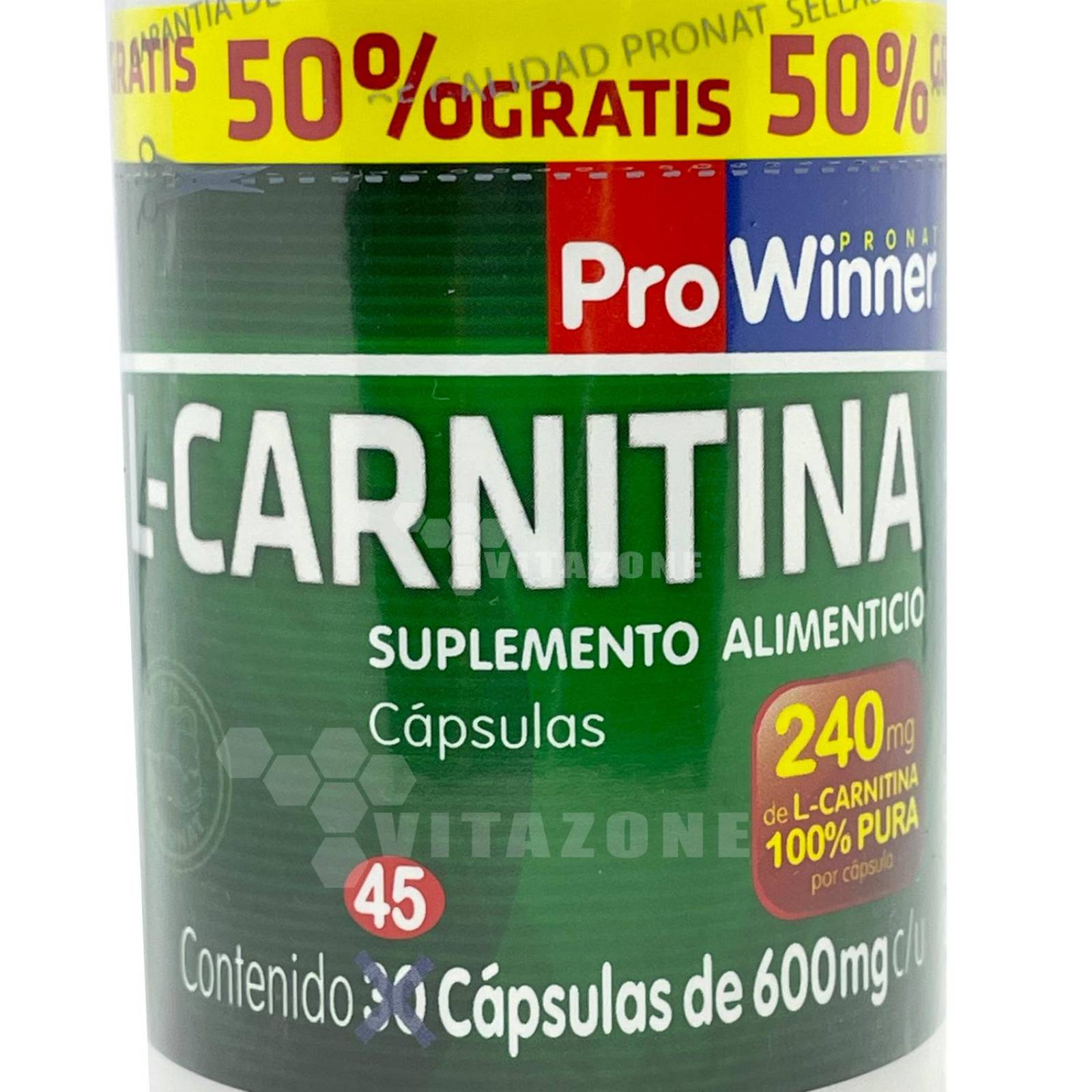 Carnitina Prowinner 30 Cápsulas