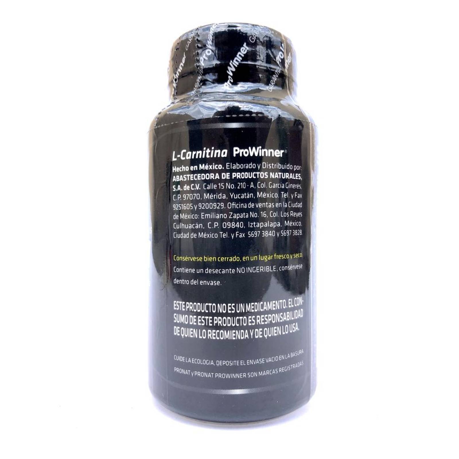 L-Carnitina 600 Mg 60 Cápsulas Prowinner. 