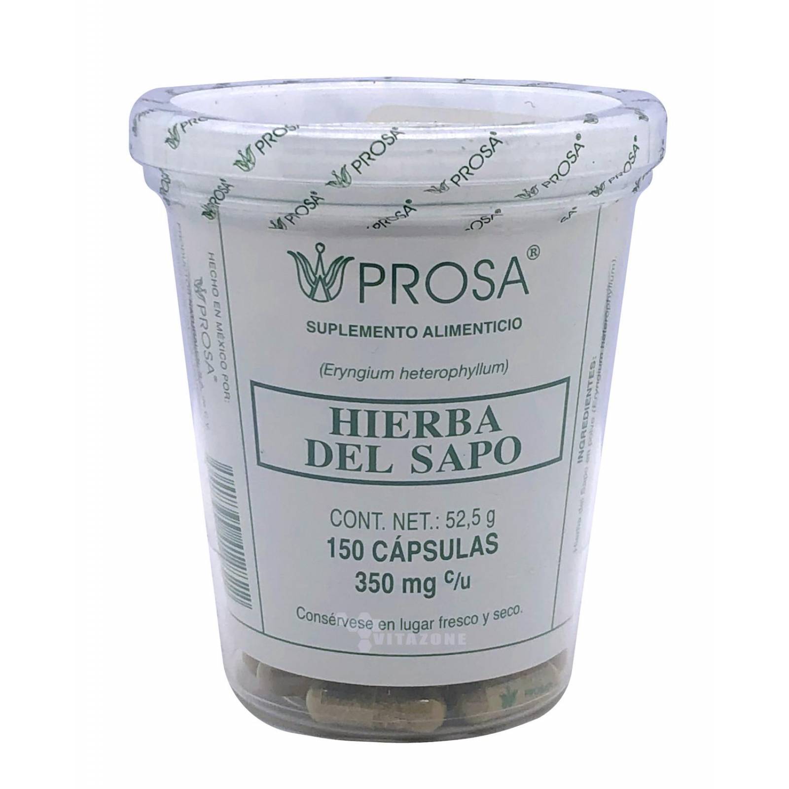 Hierba del sapo 150 cápsula Prosa