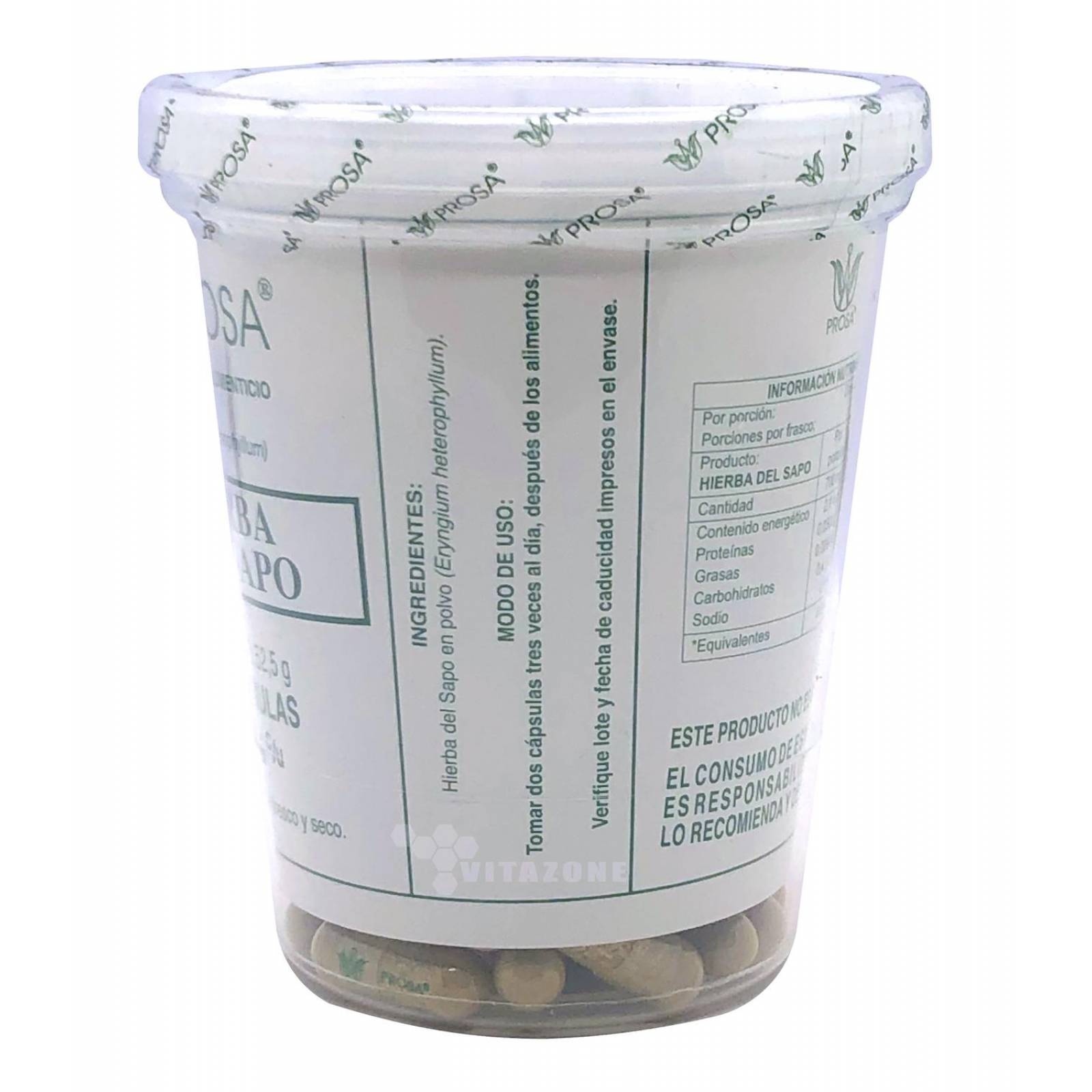 Hierba del sapo 150 cápsula Prosa