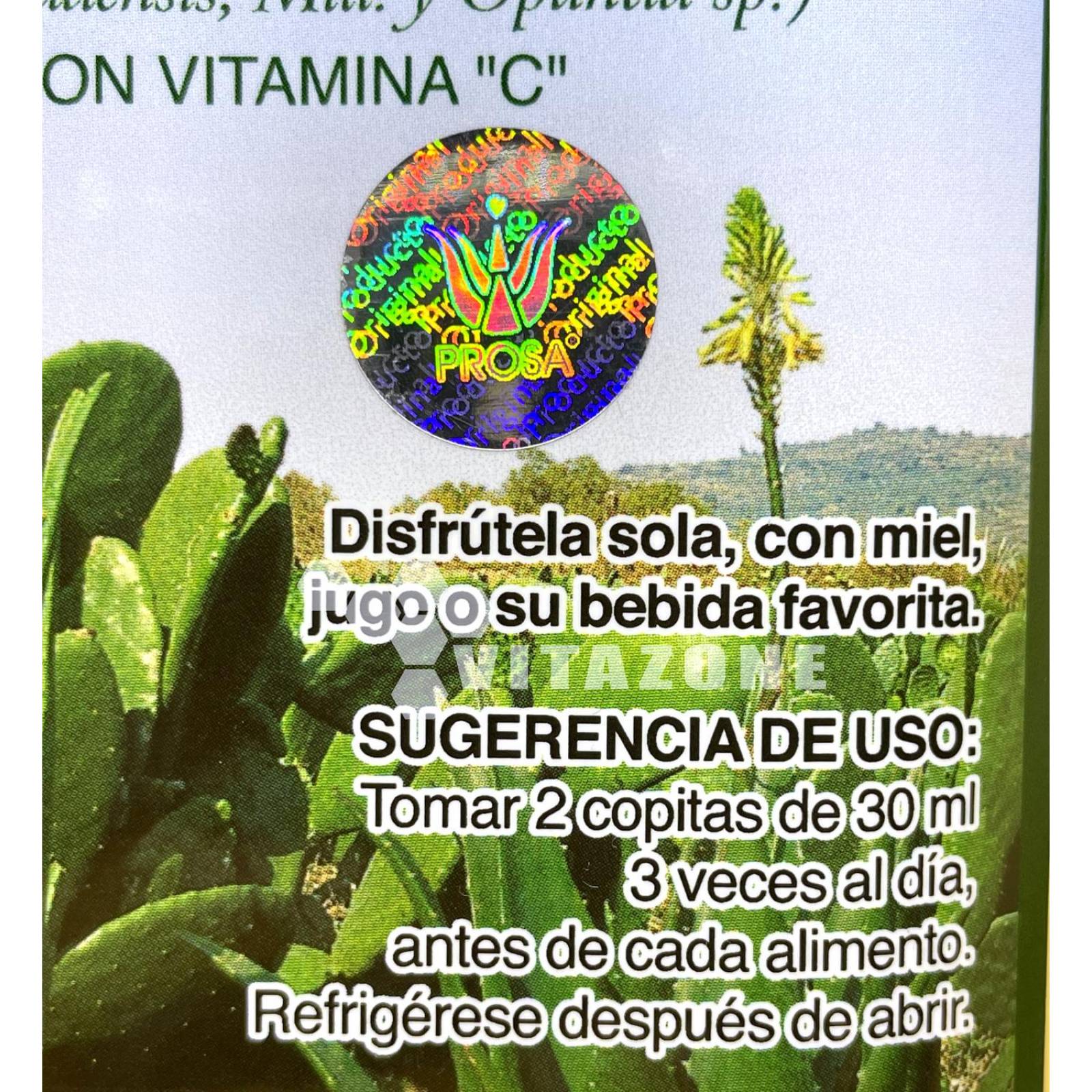 Sábila y Nopal líquido 1 lt con Vitamina C Prosa 