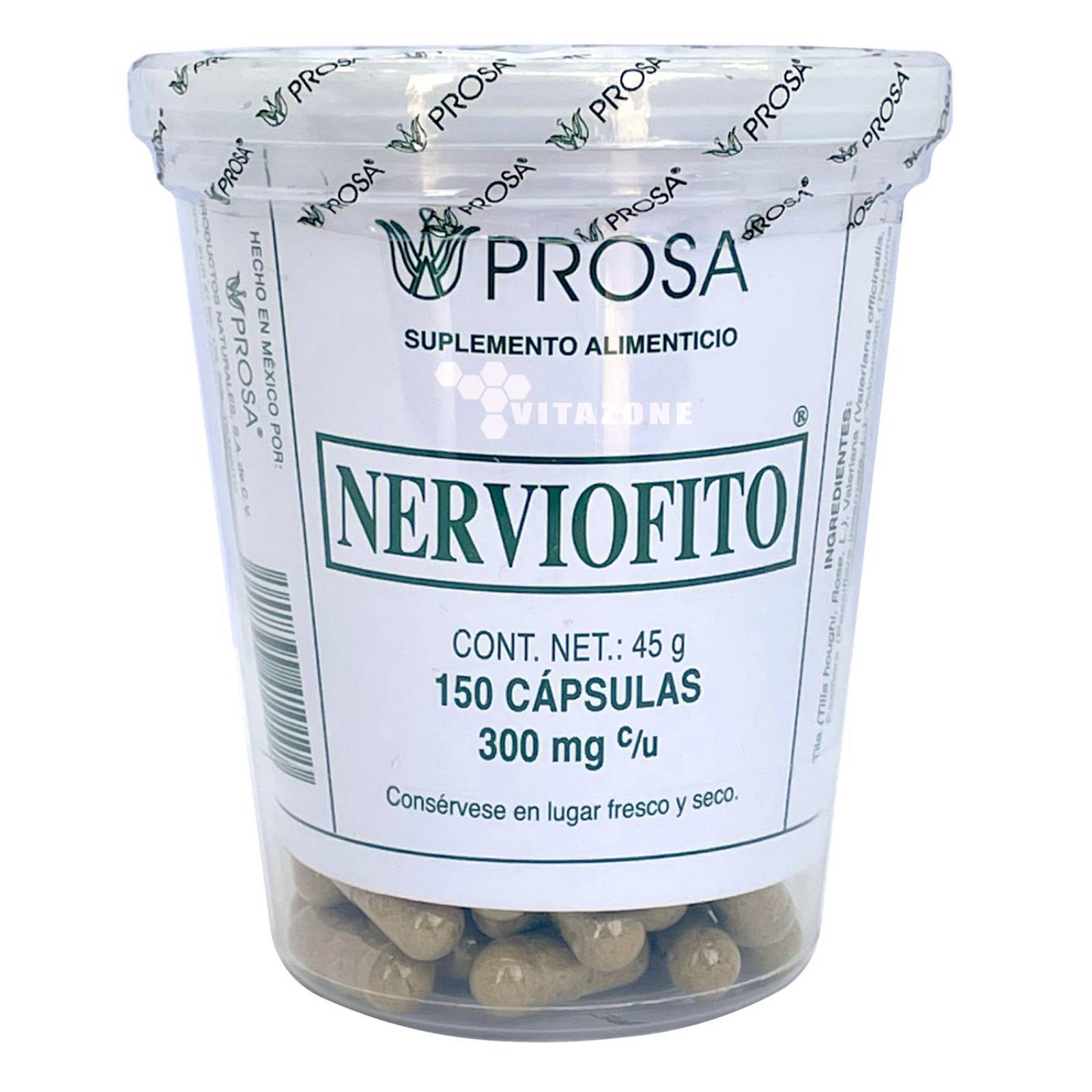 Nerviofito 150 cápsulas Prosa Valeriana Pasiflora Tila 