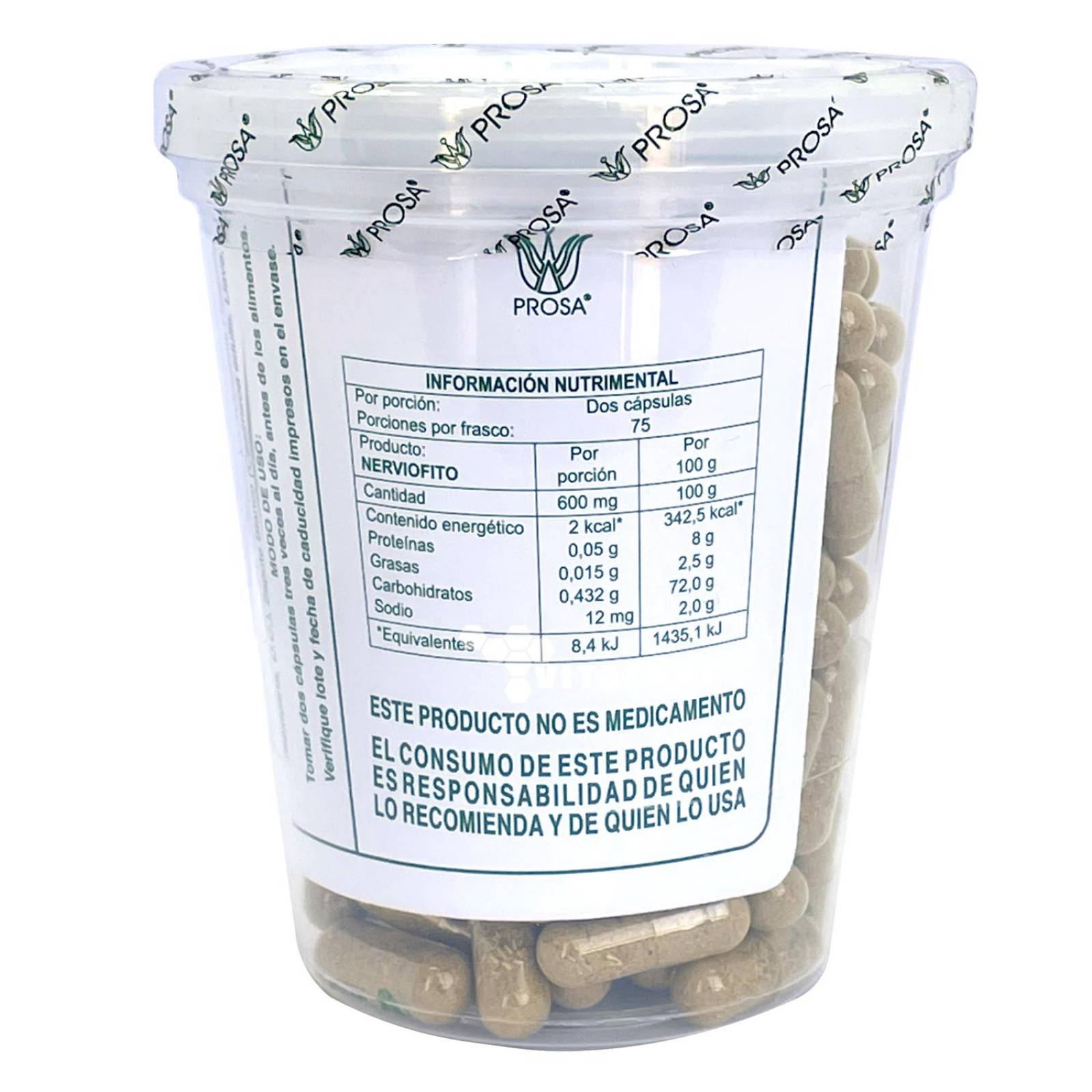 Nerviofito 150 cápsulas Prosa Valeriana Pasiflora Tila 