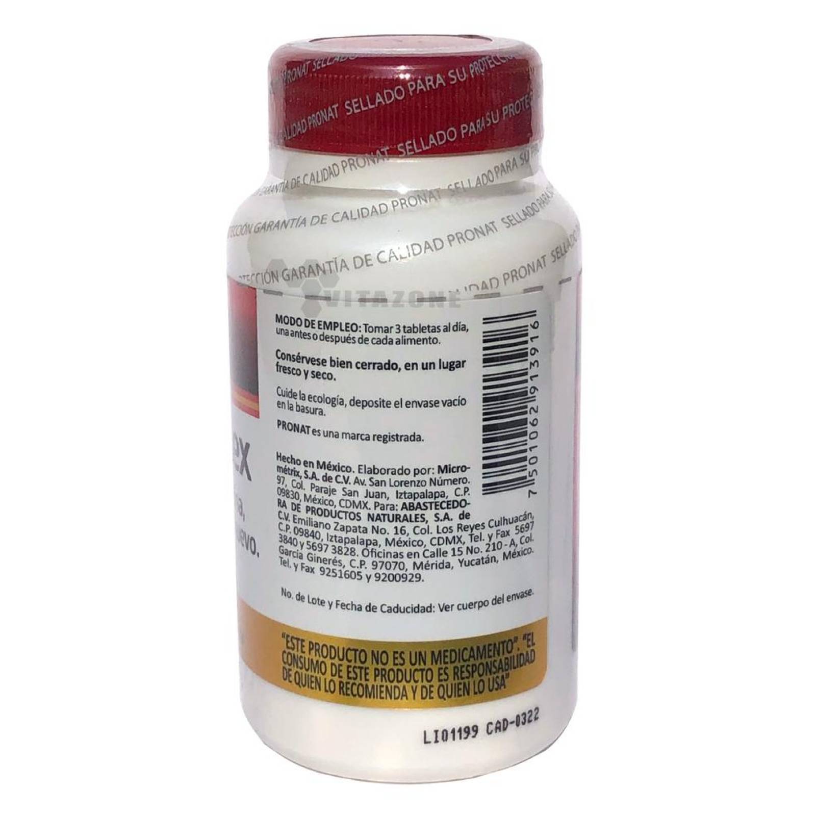 Glucosamina, Condroitina, Colágeno G y E Complex 60 tabs Pronat 