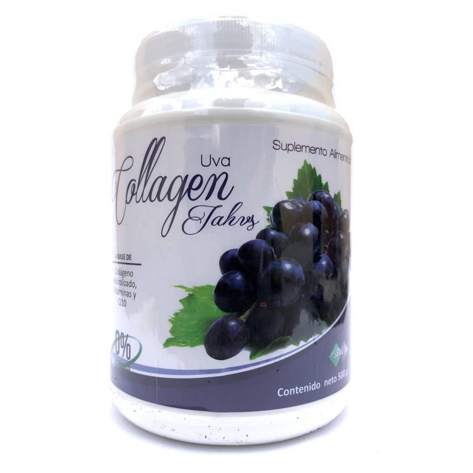Colágeno Hidrolizado En Polvo Sabor Uva De 500 Grs Jahv's. 