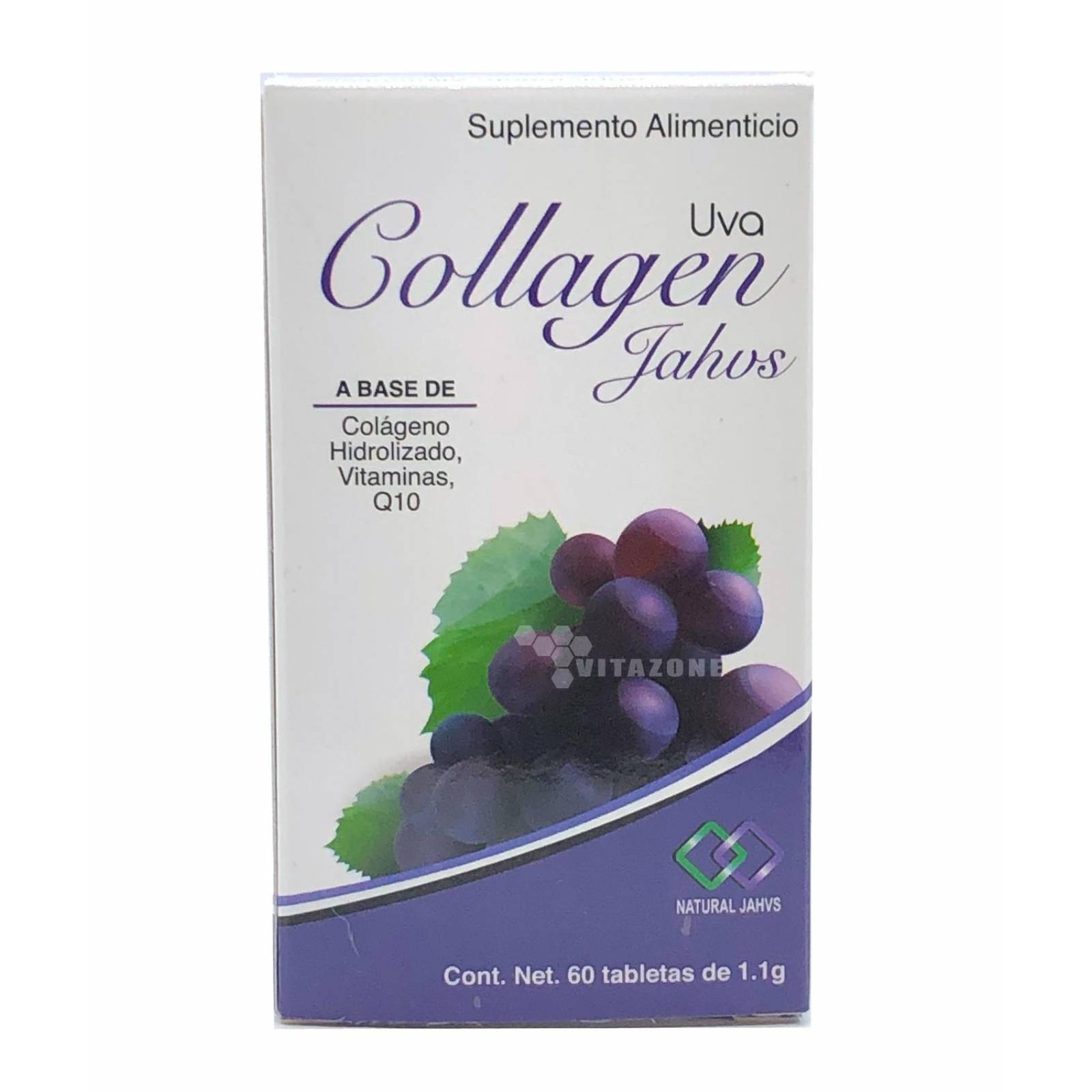 Colágeno Hidrolizado Sabor Uva 60 tabletas JAHV'S