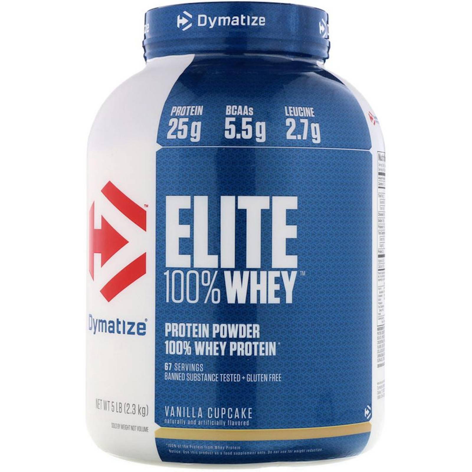 Elite 100% Whey Proteína 5 Lbs Vainilla Dymatize. 