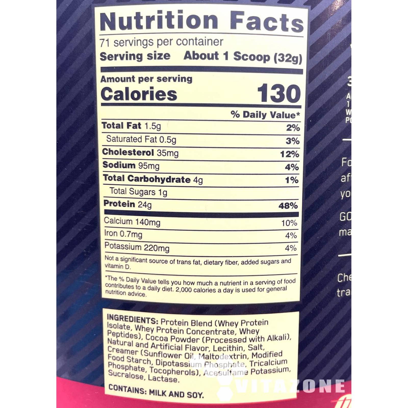 Proteína Gold Standard 100% Whey 5 Lbs Chocolate Coco Optimum Nutrition. 