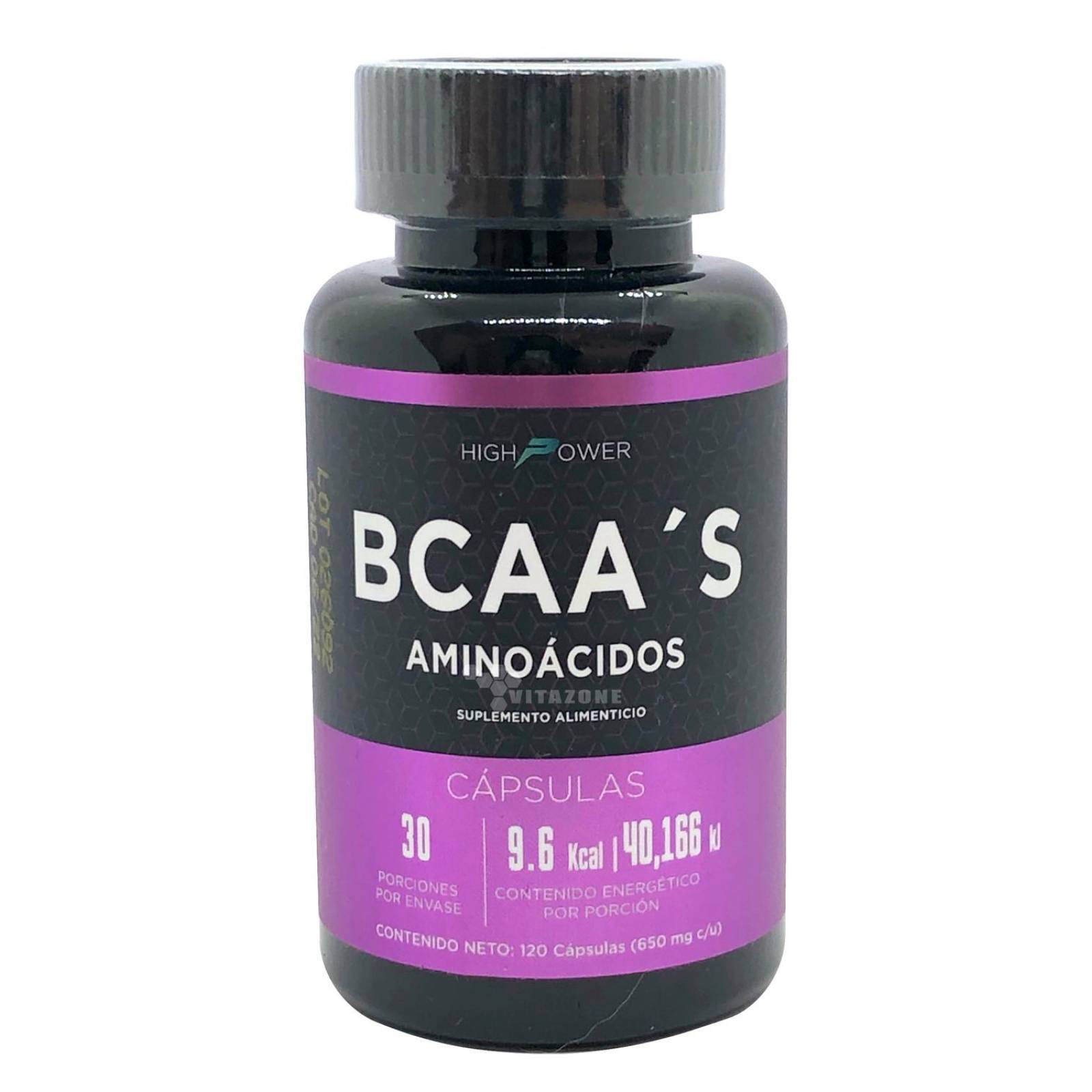 Bcaa's Aminoácidos 120 cápsulas High Power