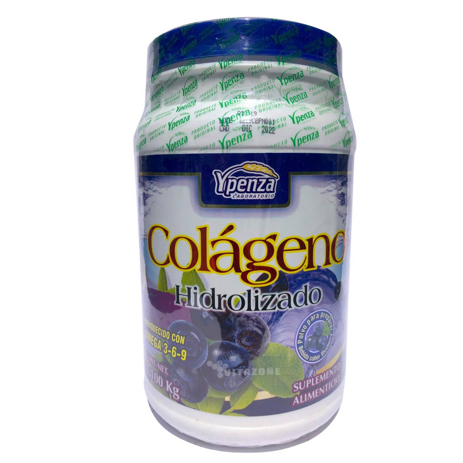 Colágeno Hidrolizado Blueberry 1.1 kg Ypenza (3 BOTES)