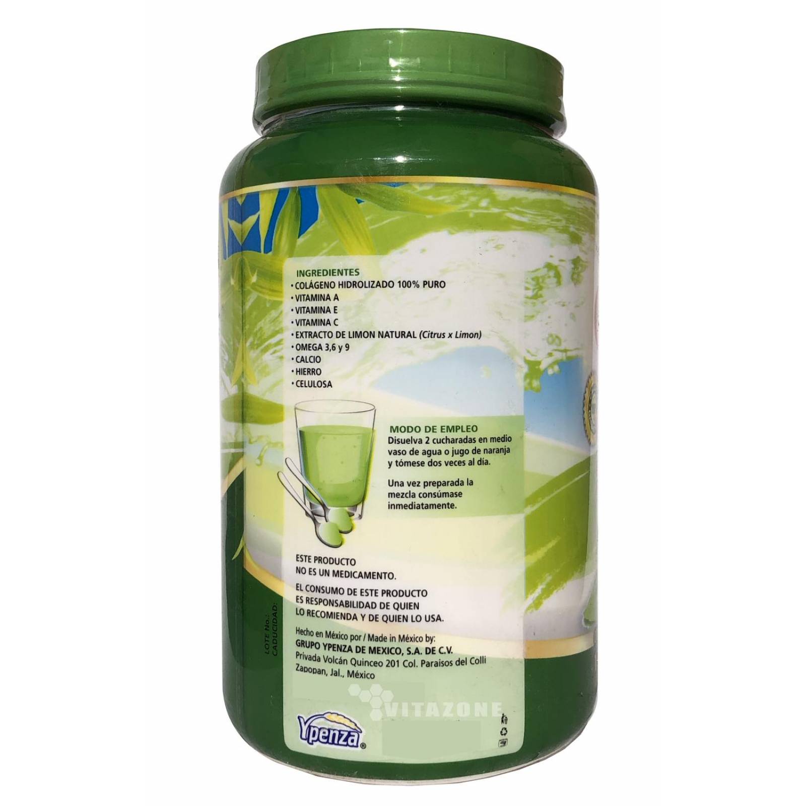 Colágeno Hidrolizado Limon 1.1 kg Ypenza 