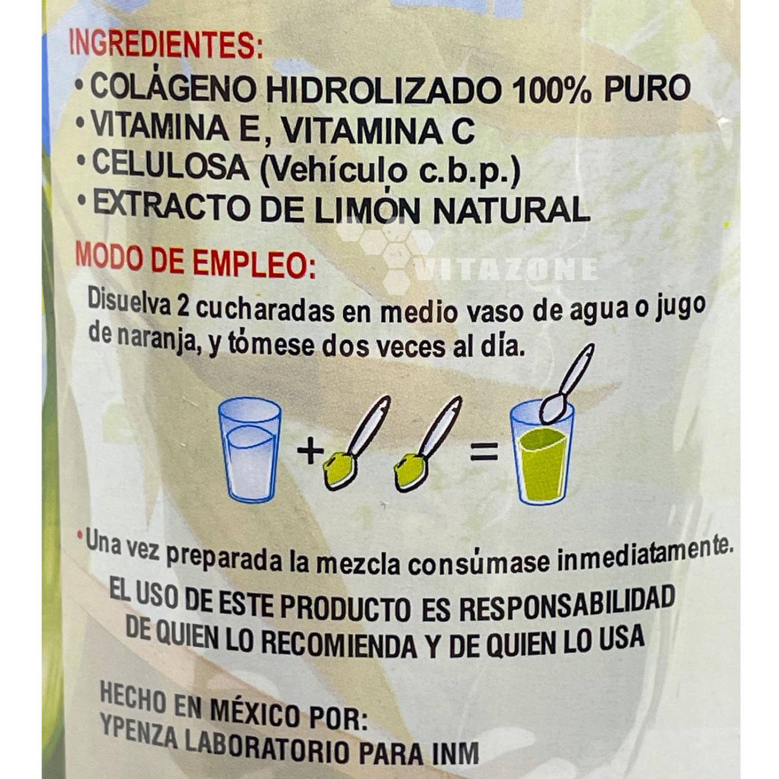 Colágeno Hidrolizado Limon 1.1 kg Ypenza 